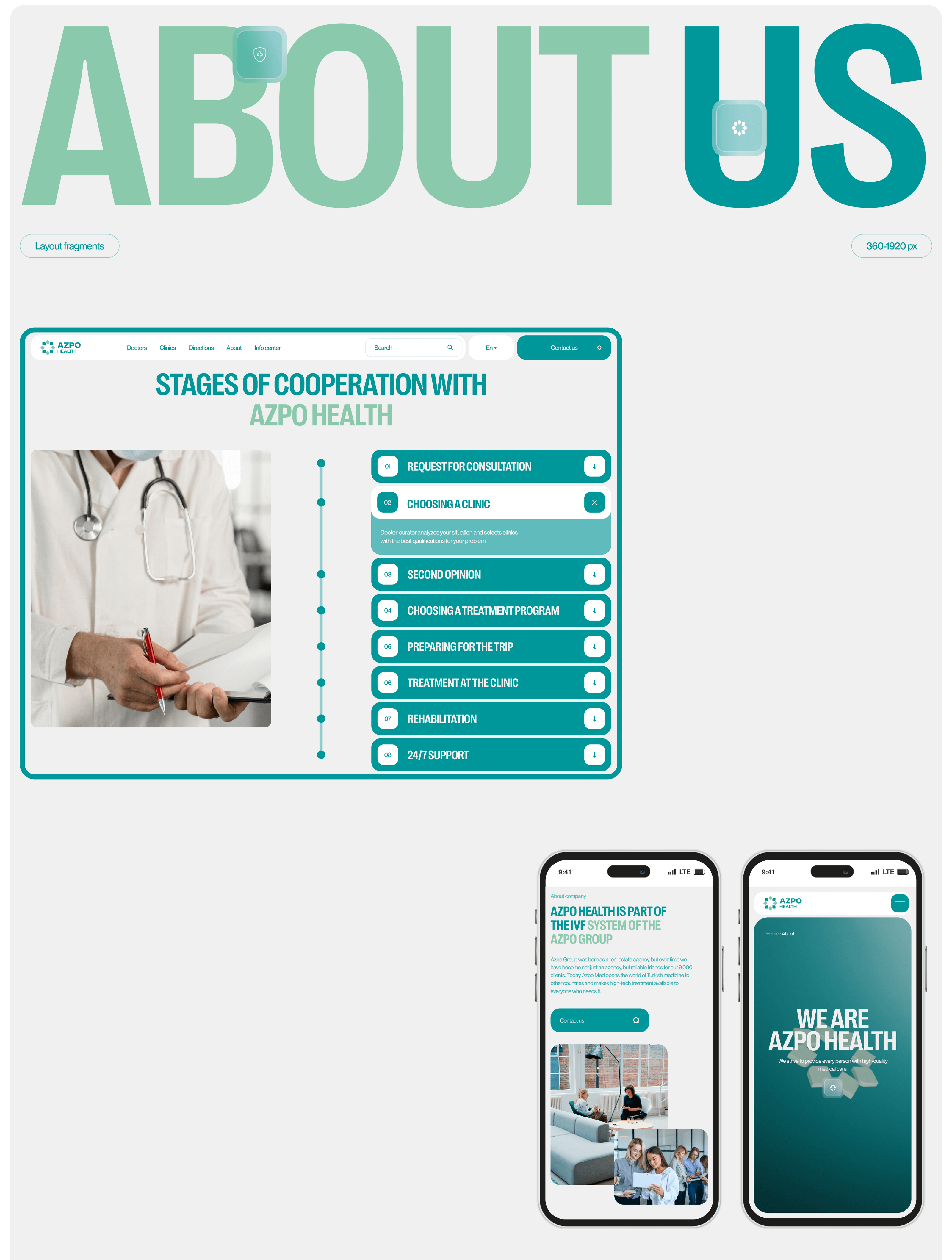 AZPO HEALTH | Web & Branding — Изображение №10 — Интерфейсы, Брендинг на Dprofile