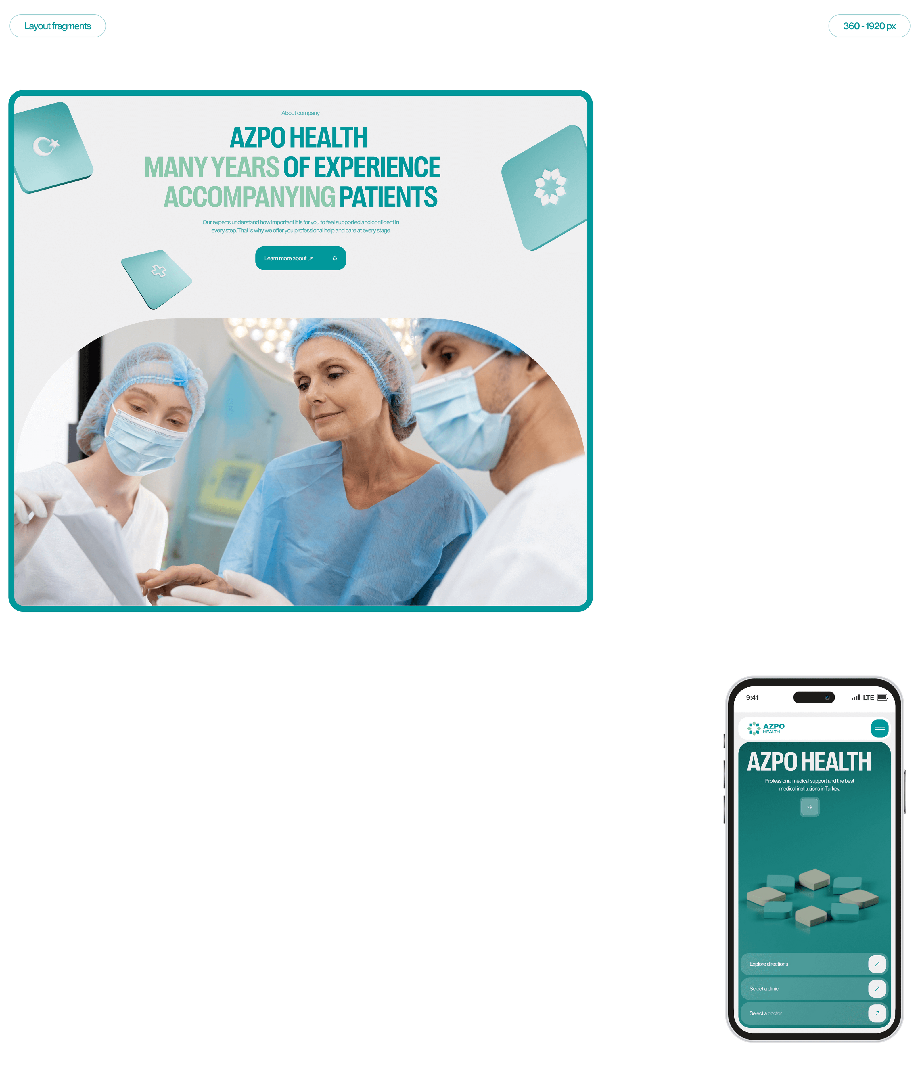 AZPO HEALTH | Web & Branding — Изображение №4 — Интерфейсы, Брендинг на Dprofile