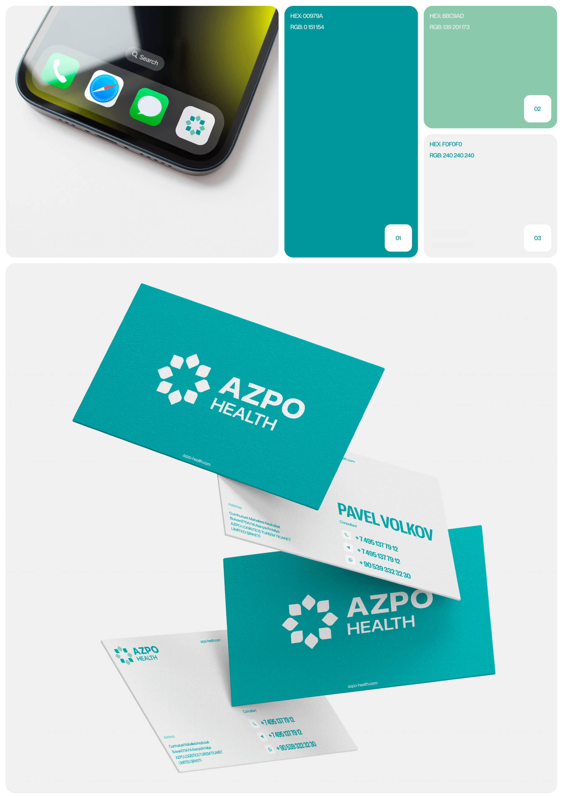 AZPO HEALTH | Web & Branding — Изображение №2 — Интерфейсы, Брендинг на Dprofile