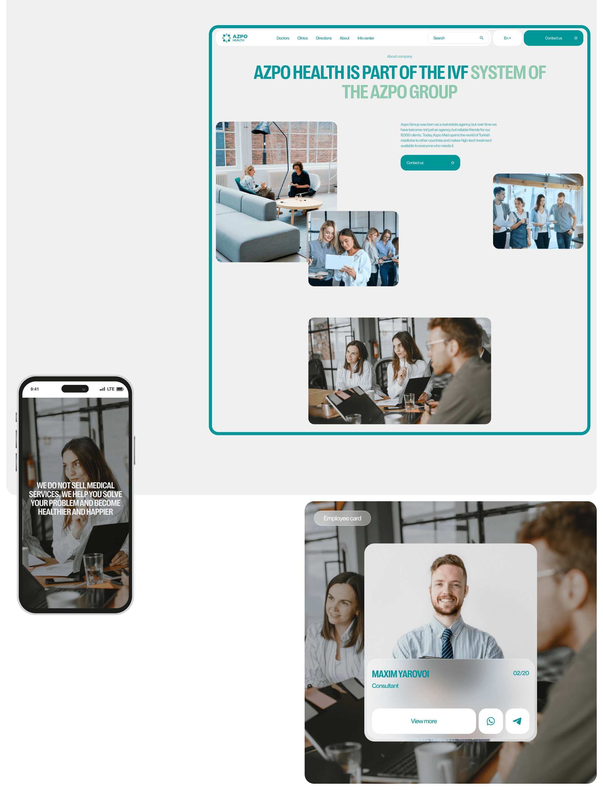 AZPO HEALTH | Web & Branding — Изображение №11 — Интерфейсы, Брендинг на Dprofile