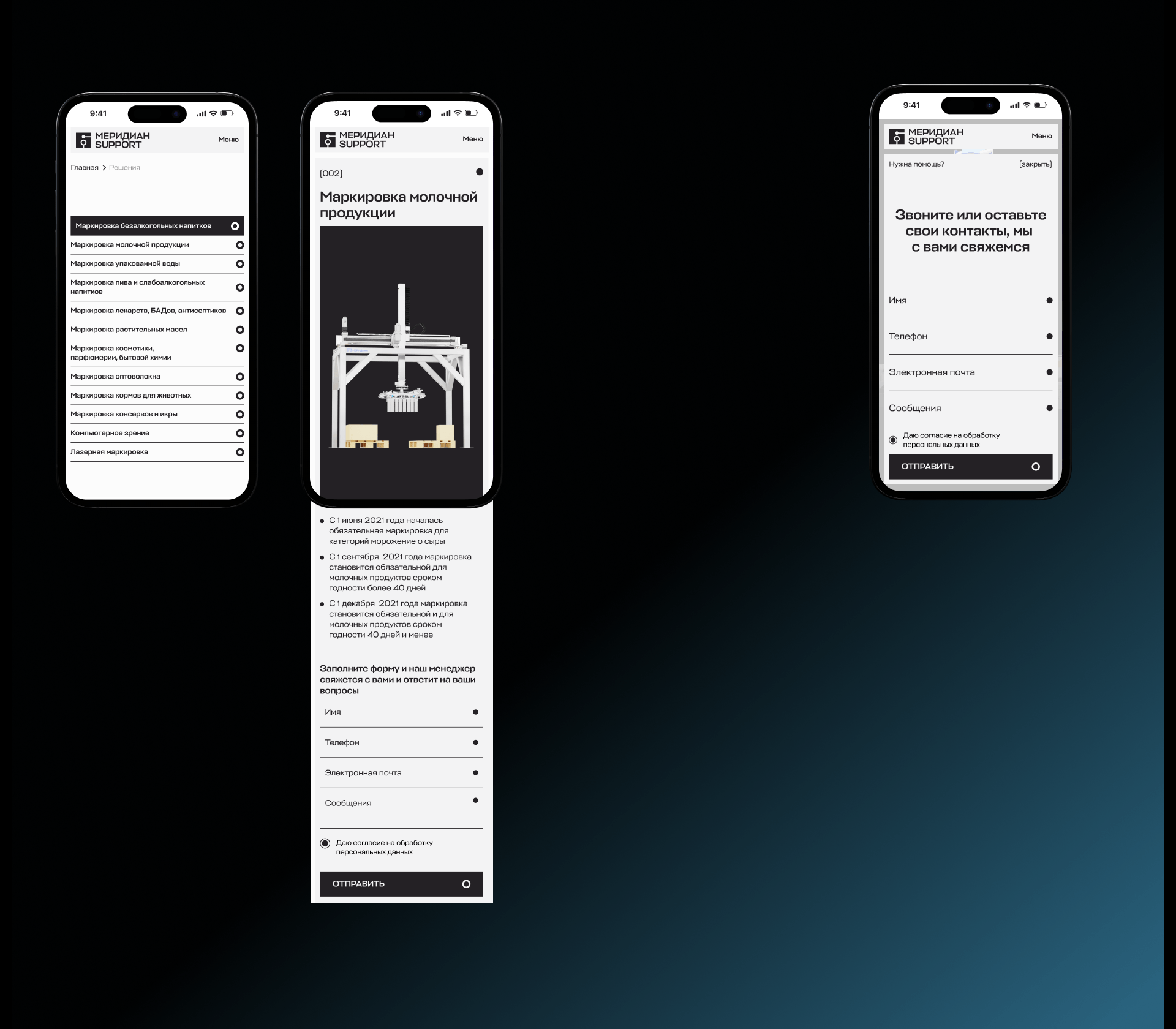 МЕРИДИАН SUPPORT — Изображение №10 — Интерфейсы, 3D на Dprofile