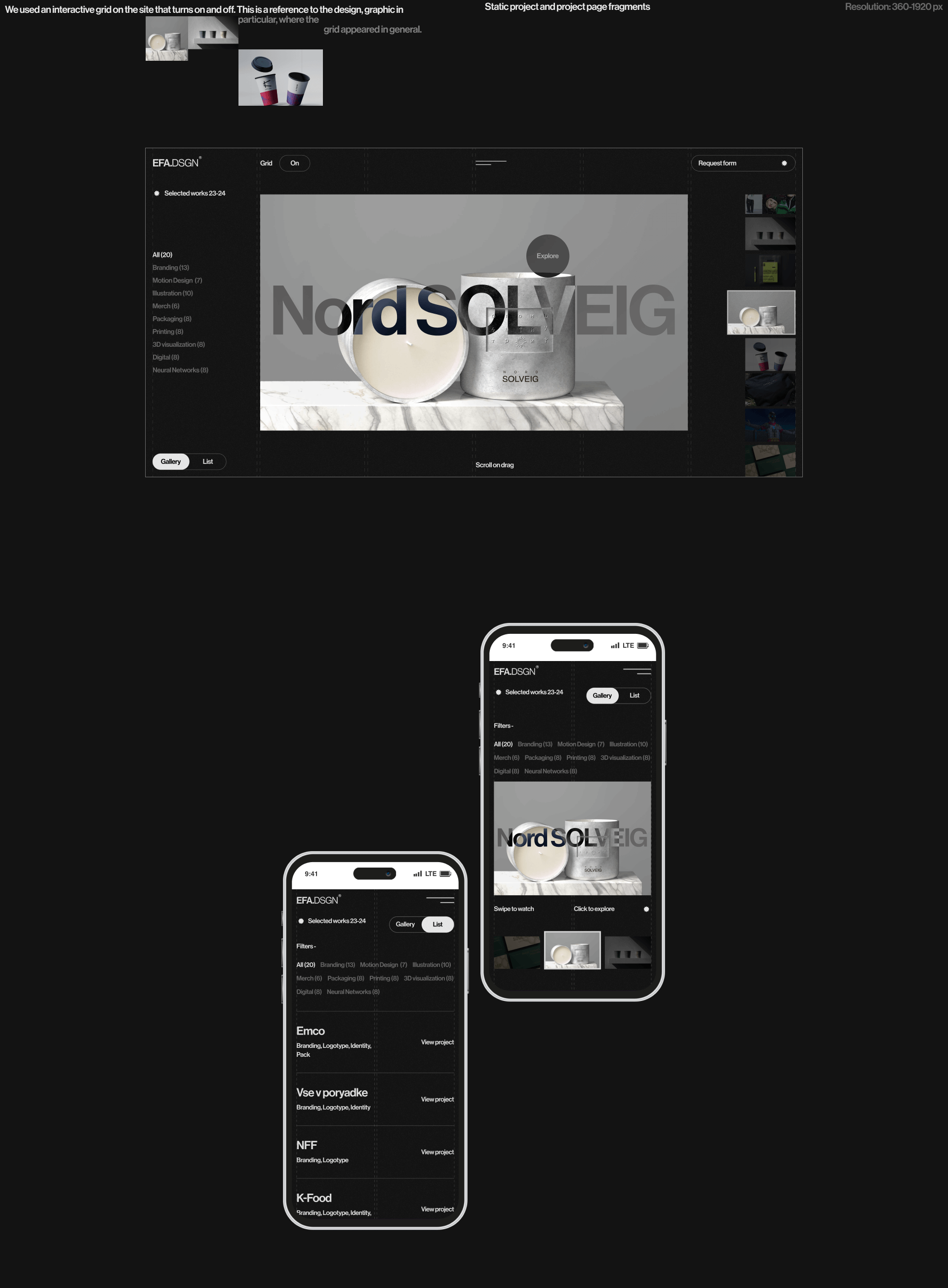 EFA.DSGN | Web. — Изображение №6 — Интерфейсы, 3D на Dprofile
