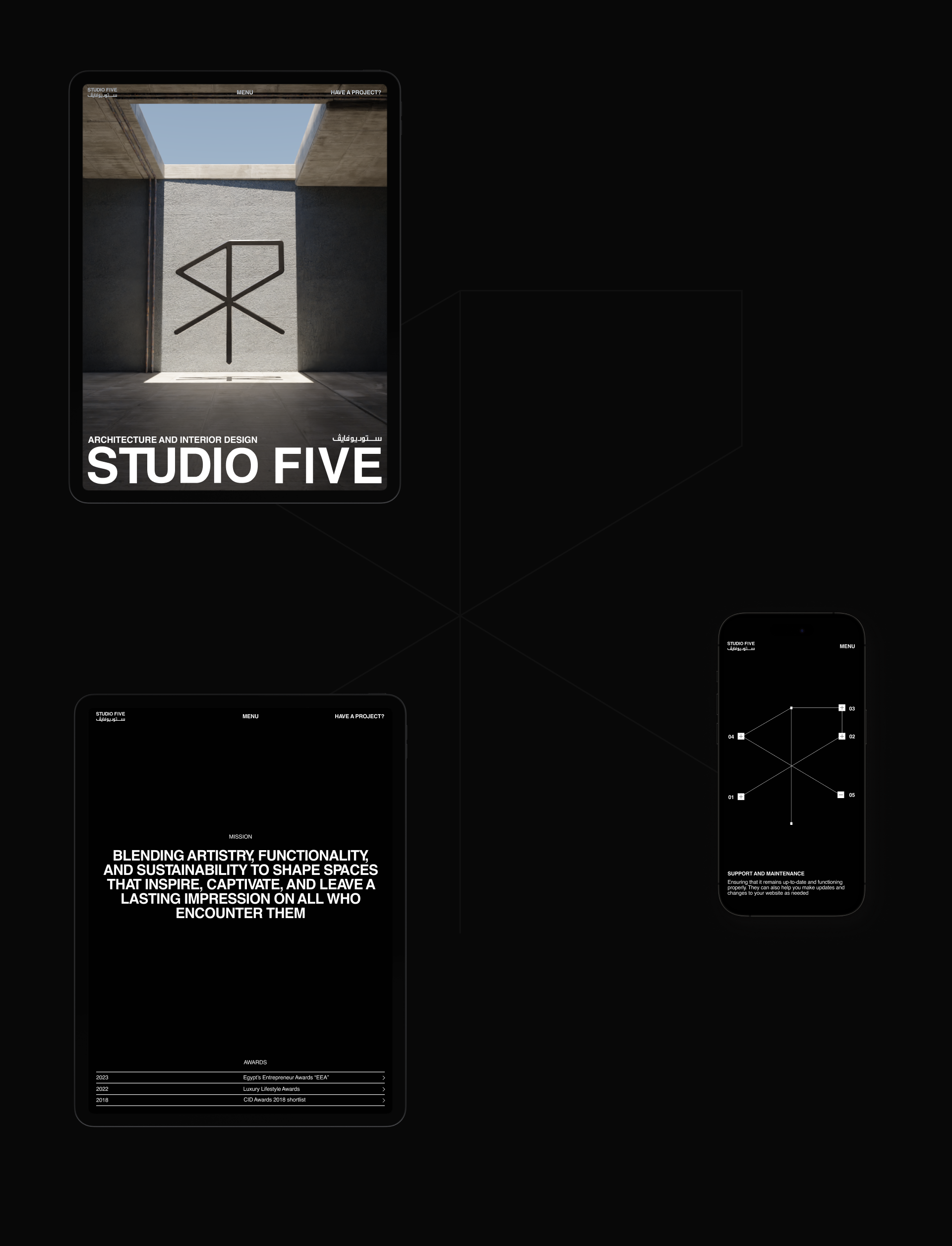 STUDIO FIVE | Web & 3D — Изображение №5 — Интерфейсы, 3D на Dprofile