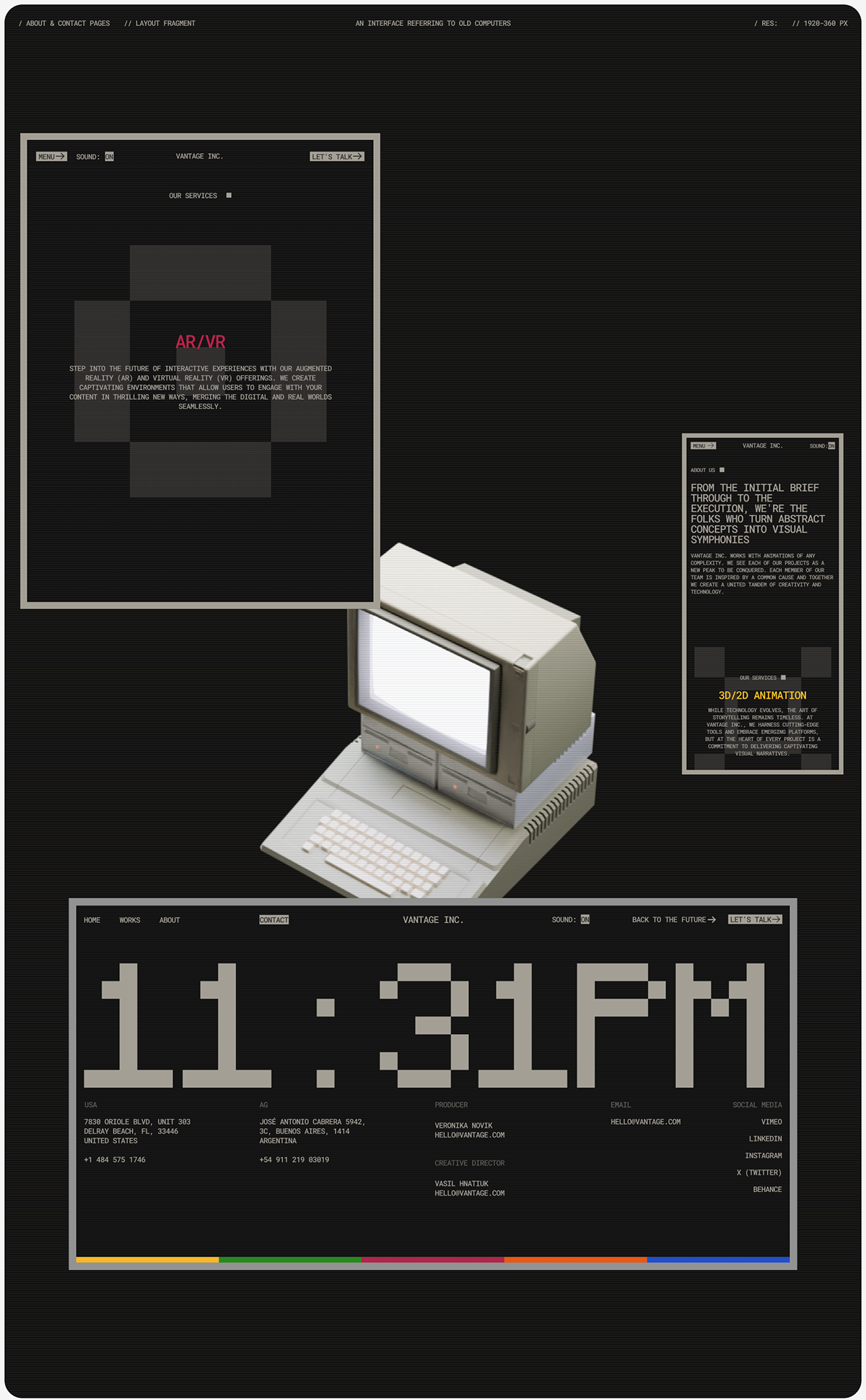 Vantage Inc. | Web. — Изображение №8 — Интерфейсы, Анимация на Dprofile