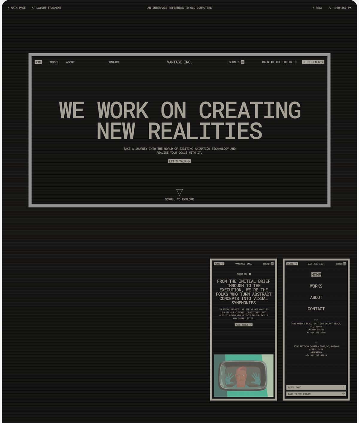 Vantage Inc. | Web. — Изображение №6 — Интерфейсы, Анимация на Dprofile