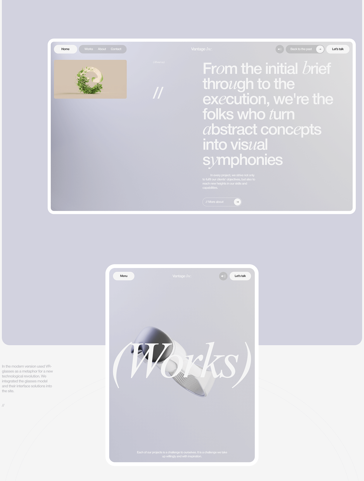 Vantage Inc. | Web. — Изображение №2 — Интерфейсы, Анимация на Dprofile