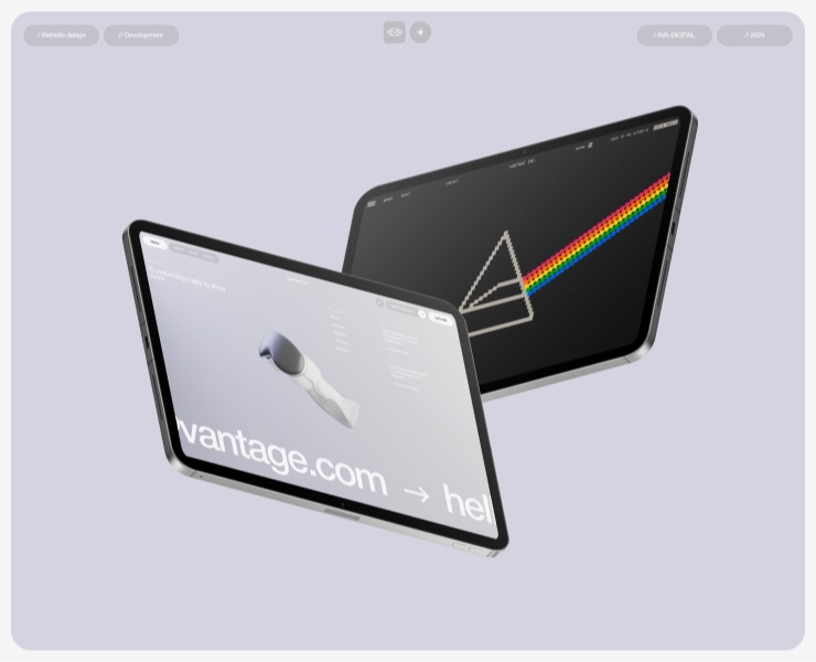 Vantage Inc. | Web. — Интерфейсы, Анимация на Dprofile