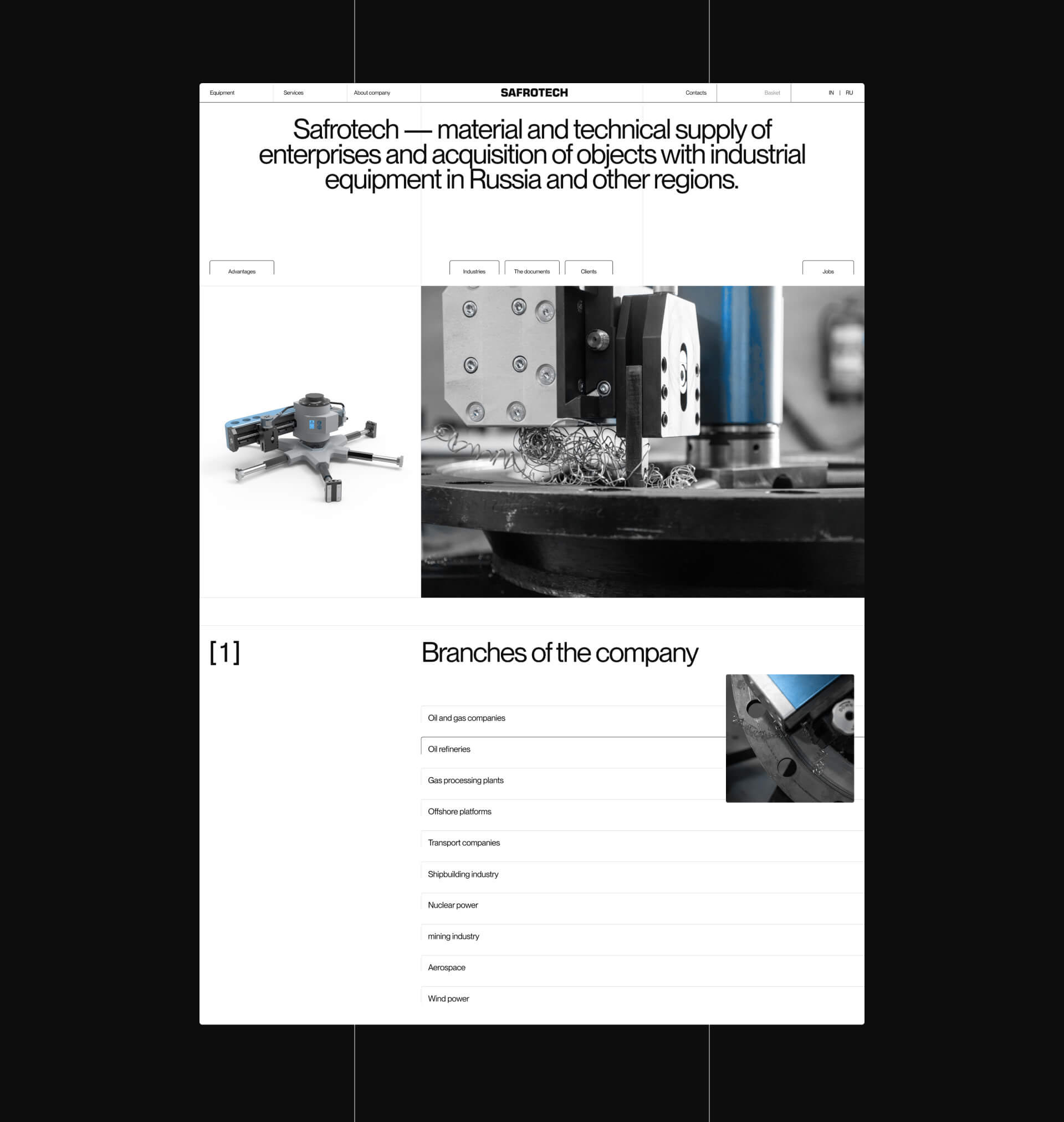SAFROTECH | web. & branding — Изображение №12 — Интерфейсы, Анимация на Dprofile