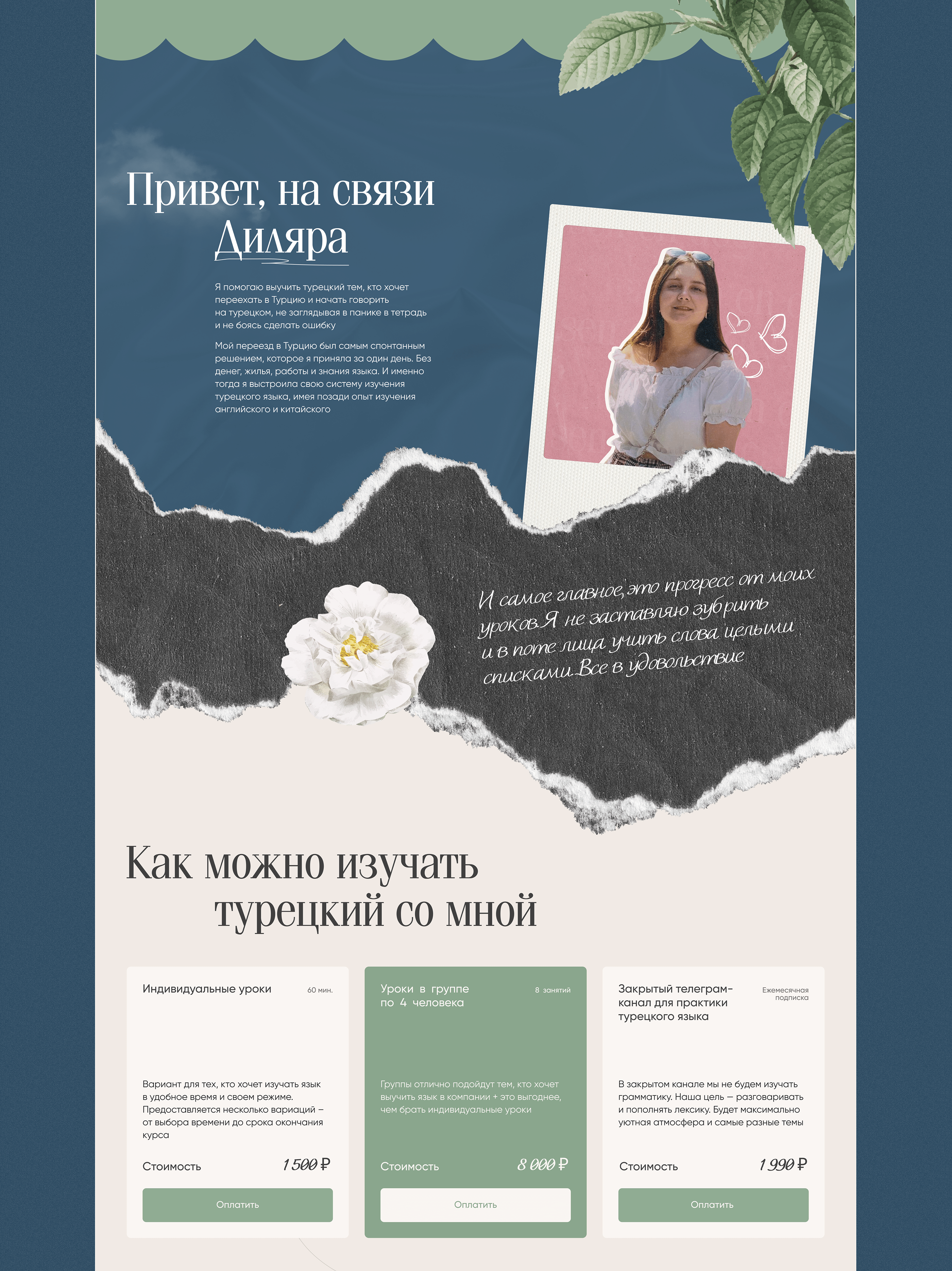Сайт для курса по изучению турецкого языка — Изображение №5 — Интерфейсы, Графика на Dprofile