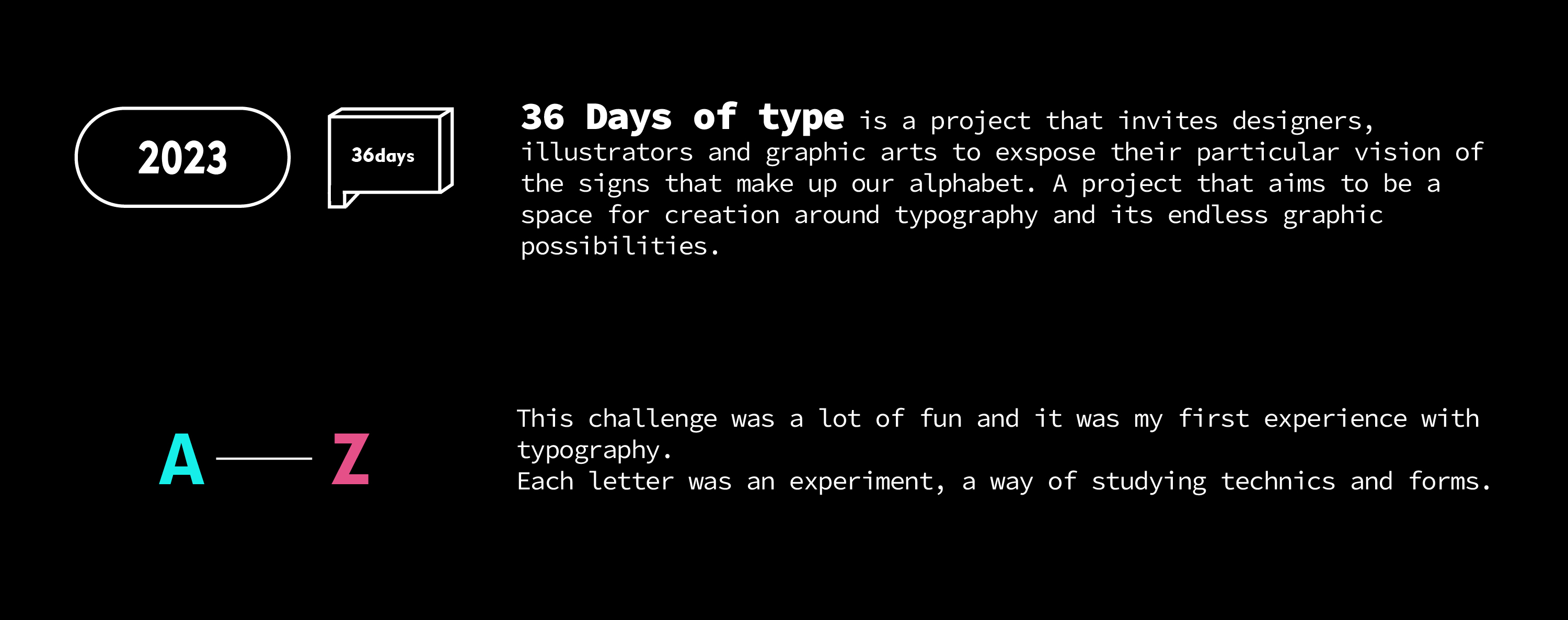 36 Days Of Type - 2023 Edition — Изображение №2 — Иллюстрация, Графика на Dprofile