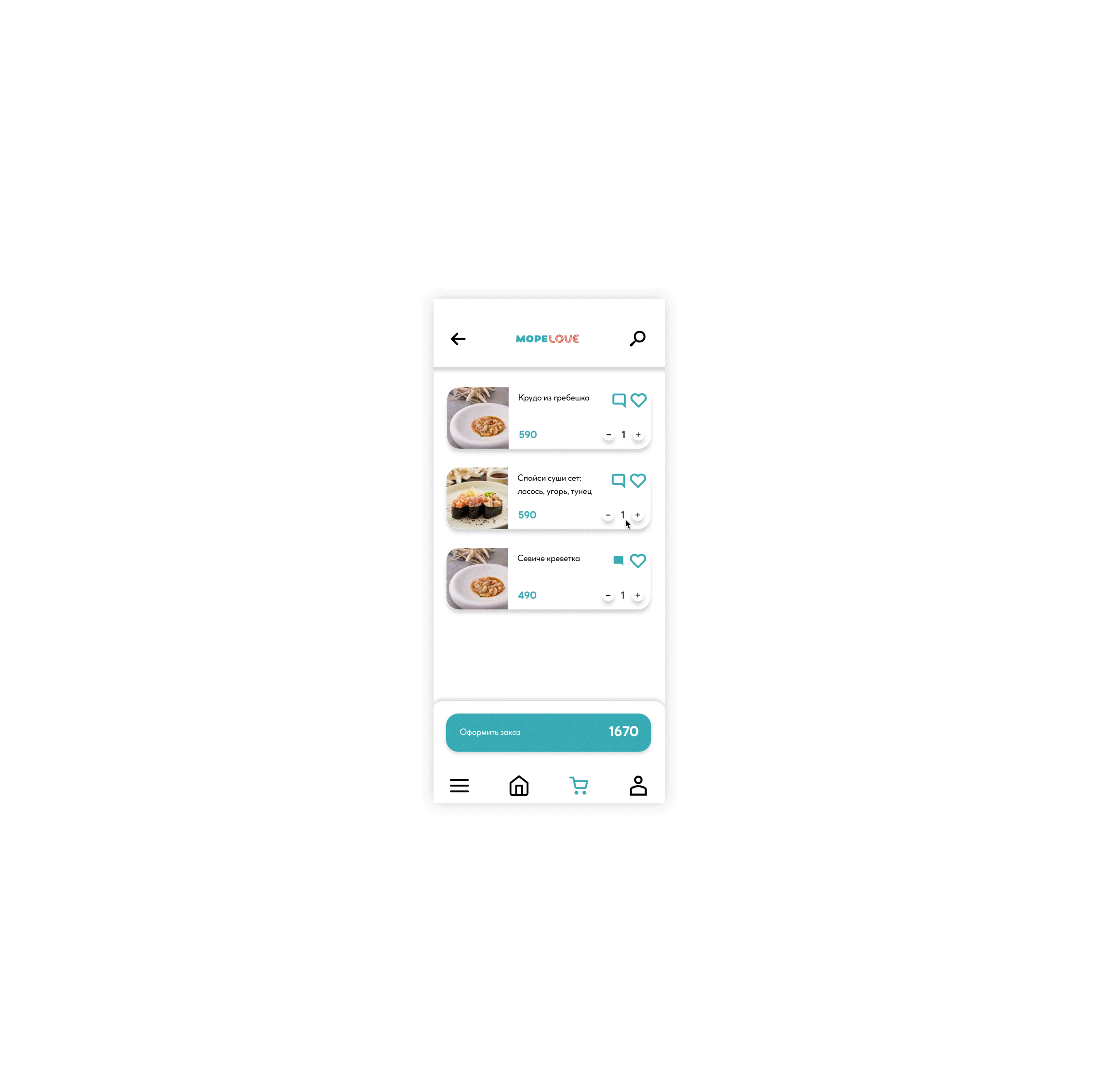 Seafood bistro "МореLove" — Изображение №27 — Брендинг, Графика на Dprofile