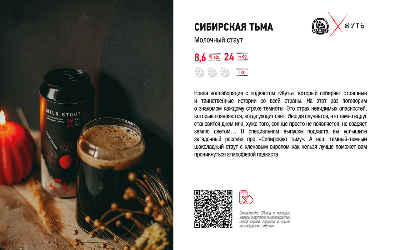 Пивоварня "Brewlok" и подкаст "Жуть" — Изображение №8 — Брендинг, Графика на Dprofile