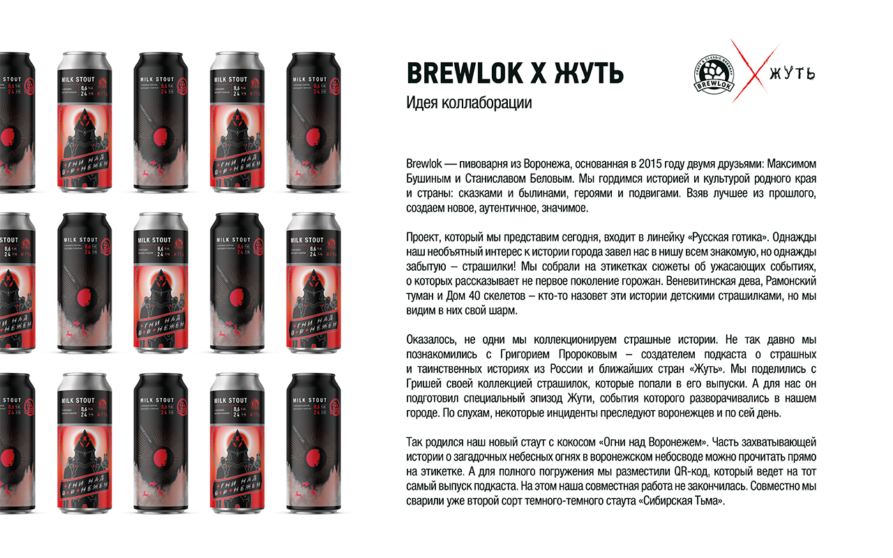 Пивоварня "Brewlok" и подкаст "Жуть" — Изображение №2 — Брендинг, Графика на Dprofile