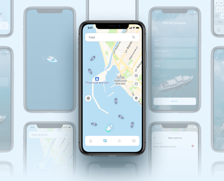 Sea chart — Интерфейсы на Dprofile