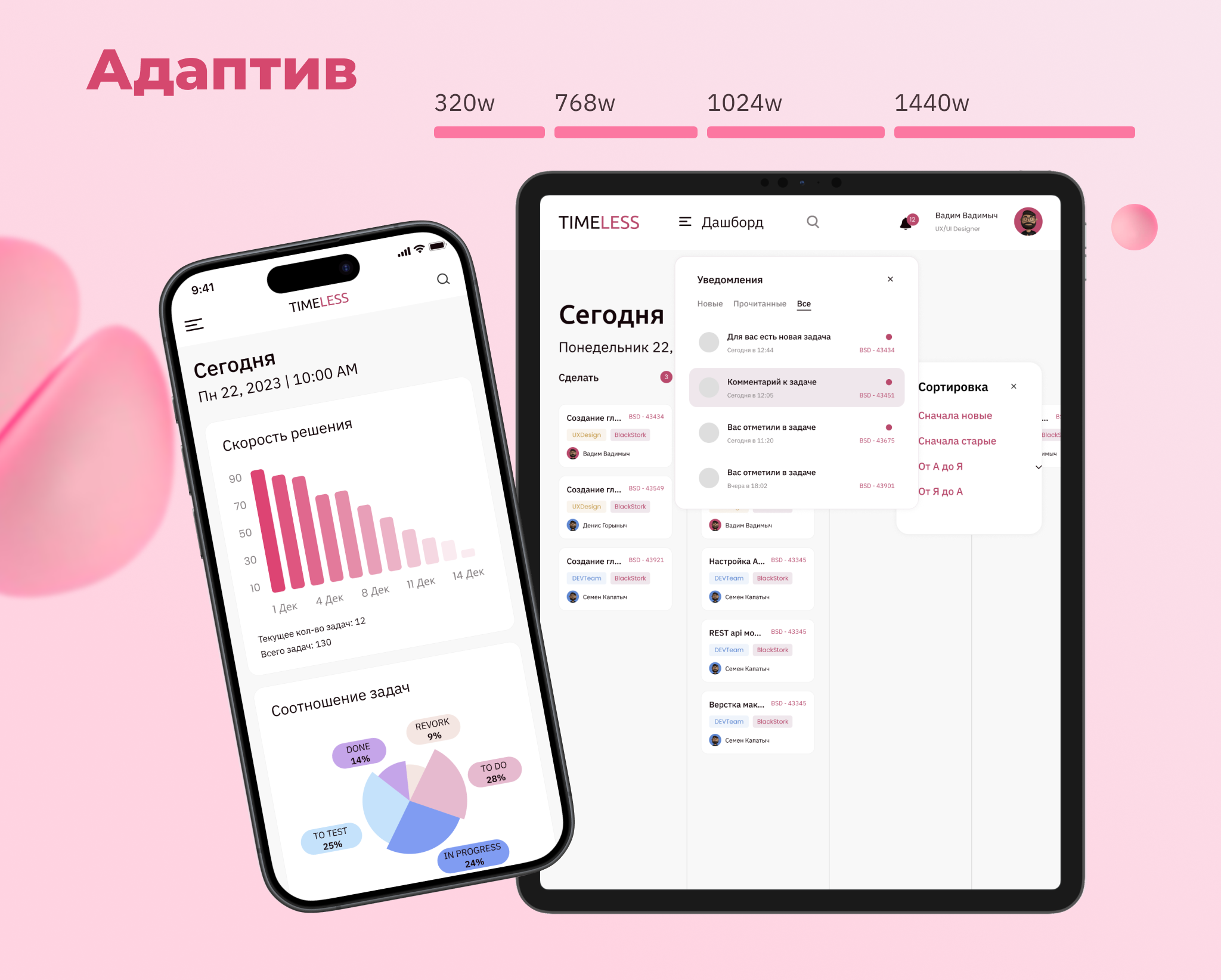 TIMELESS — Изображение №7 — Брендинг, Интерфейсы на Dprofile