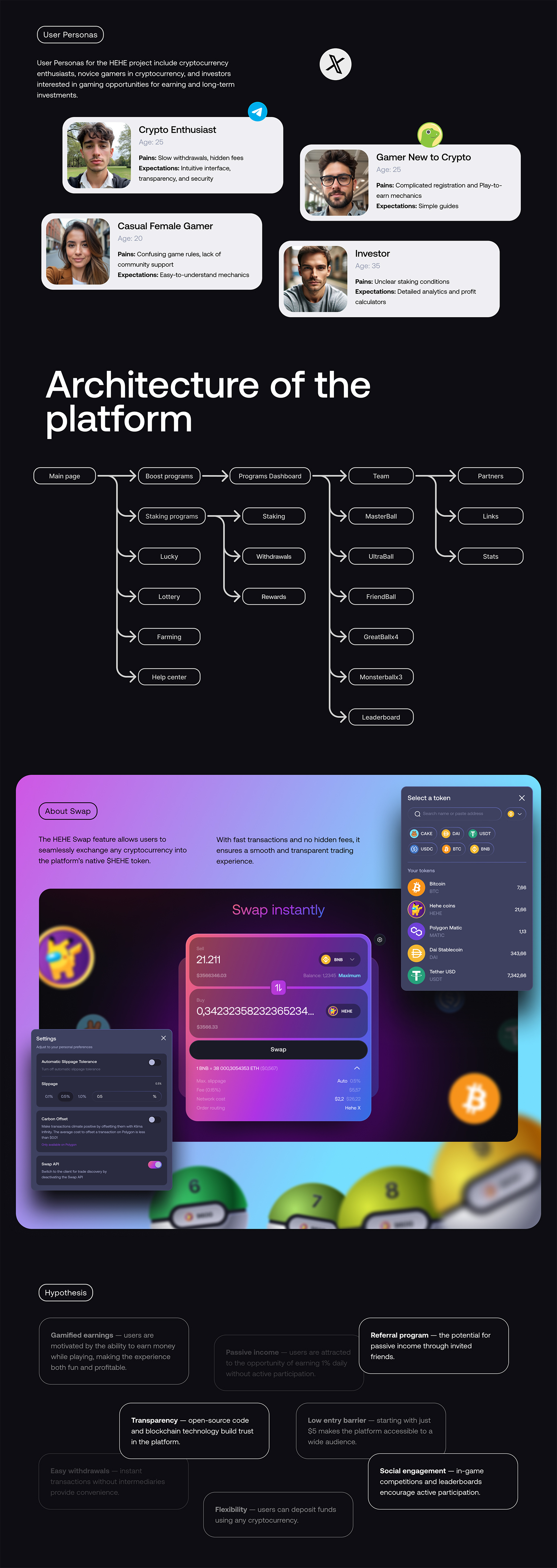 Ux/Ui для игрового блокчейн проекта — Изображение №2 — Интерфейсы на Dprofile