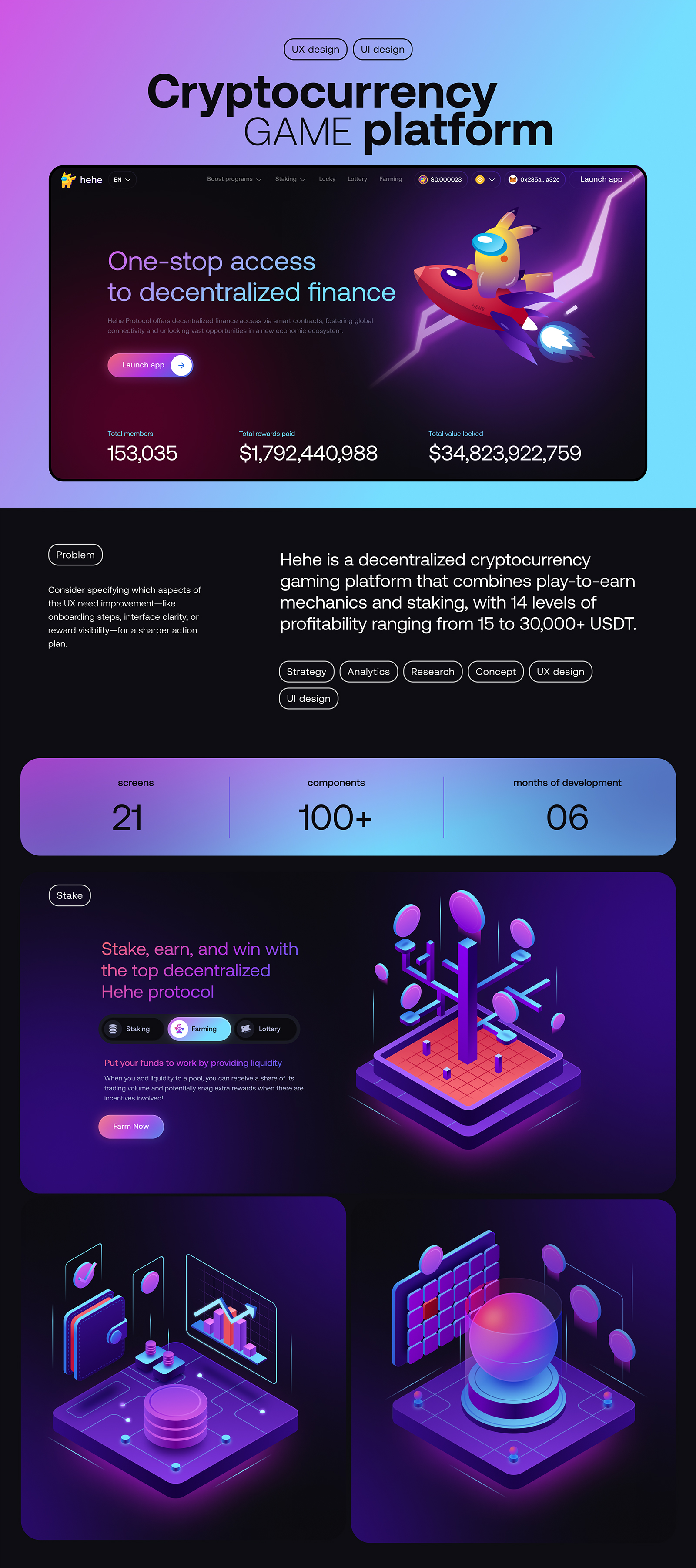 Ux/Ui для игрового блокчейн проекта — Изображение №1 — Интерфейсы на Dprofile