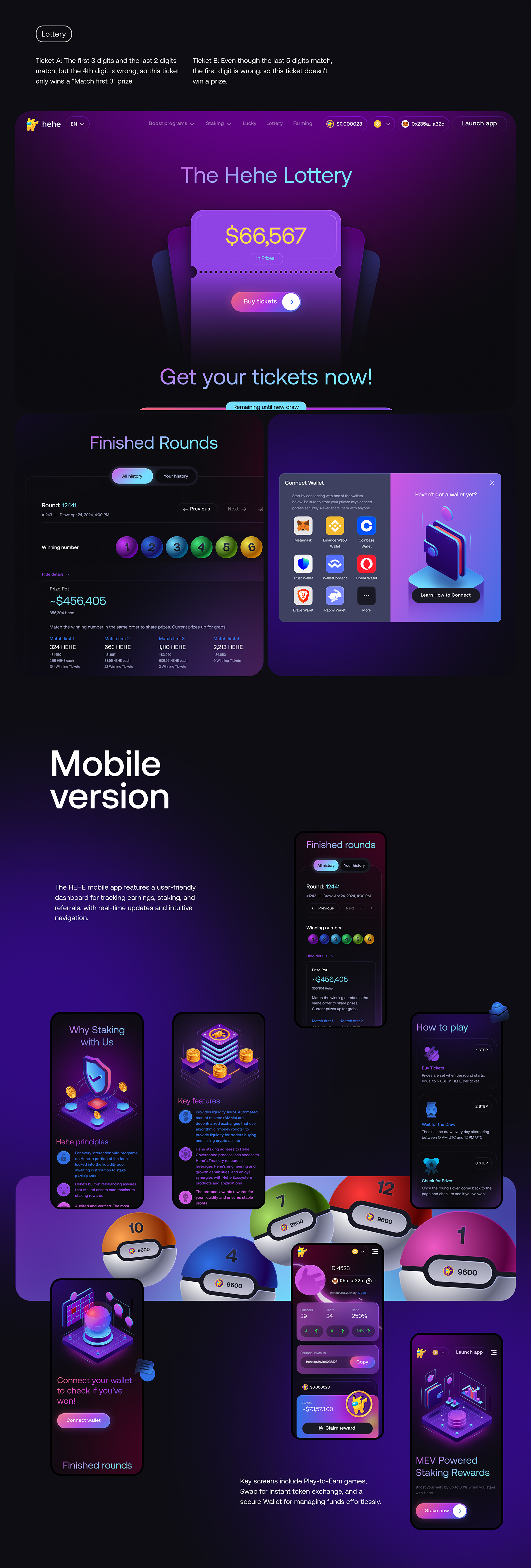 Ux/Ui для игрового блокчейн проекта — Изображение №3 — Интерфейсы на Dprofile
