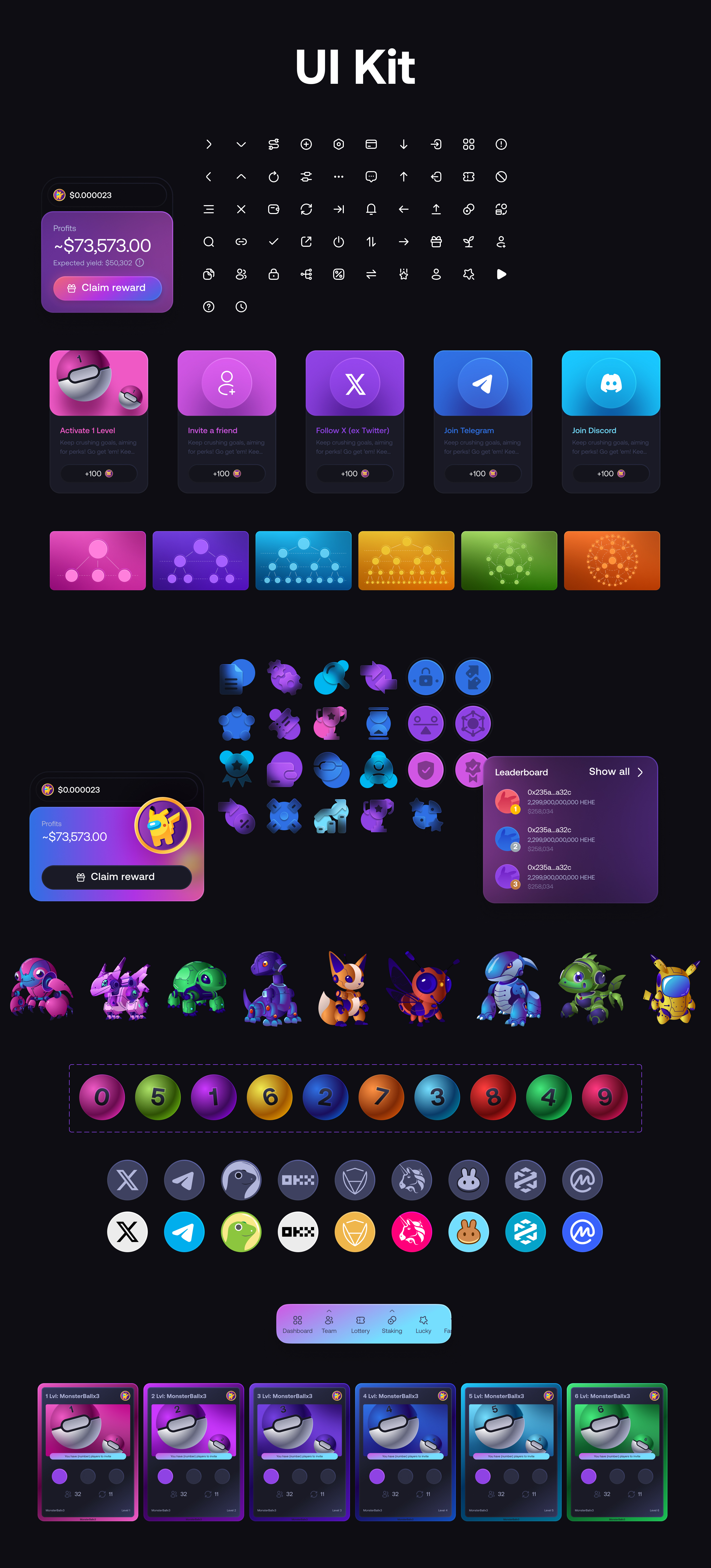 Ux/Ui для игрового блокчейн проекта — Изображение №6 — Интерфейсы на Dprofile