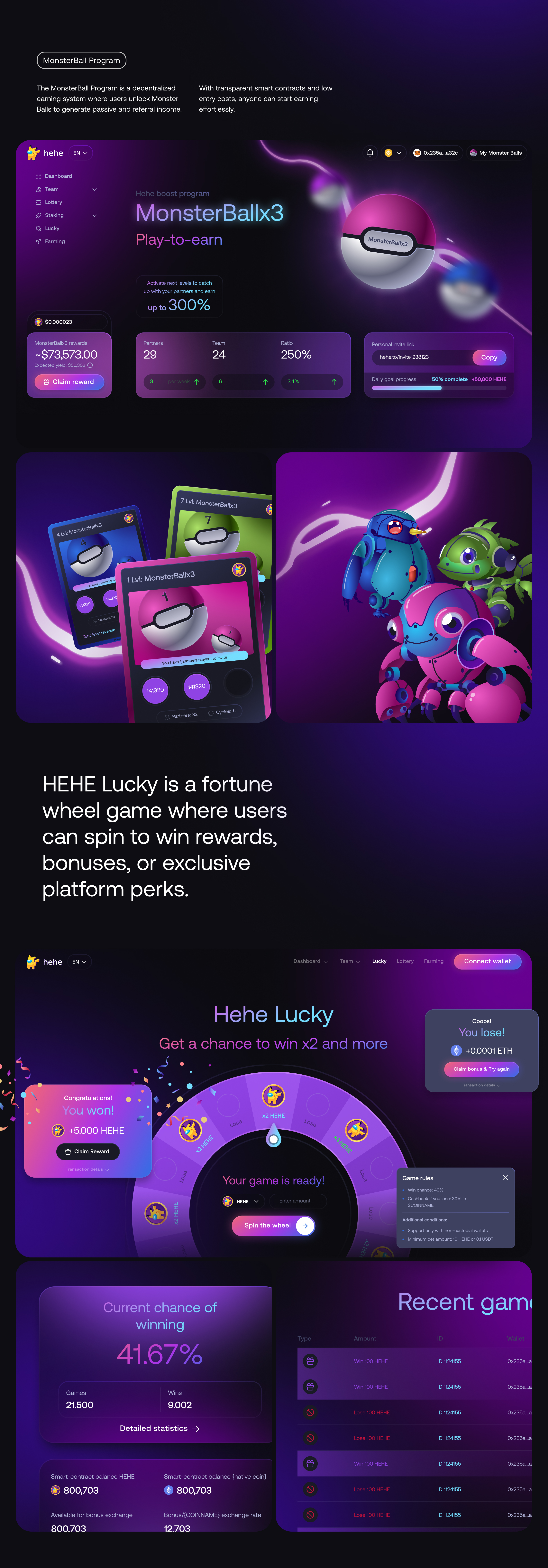 Ux/Ui для игрового блокчейн проекта — Изображение №4 — Интерфейсы на Dprofile