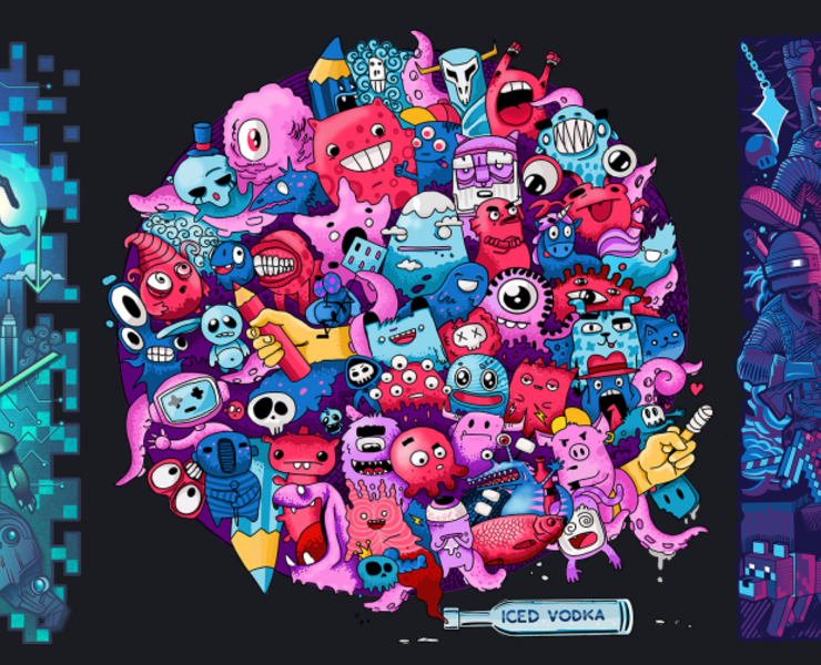 Doodle illustrations for t-shirts/ Иллюстрации для футболок — Брендинг, Иллюстрация на Dprofile