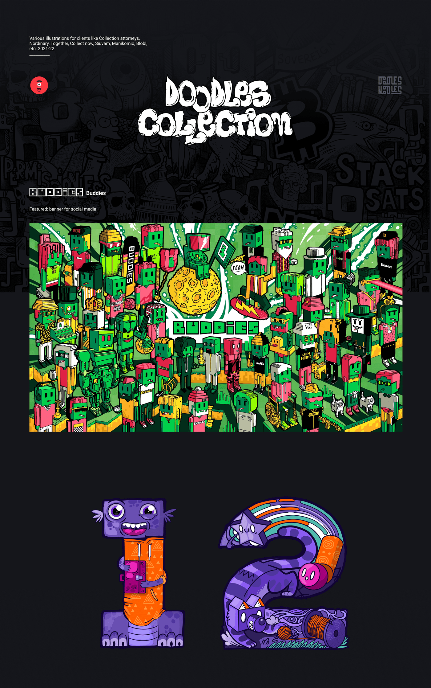 Doodle illustration collection 2021 — Изображение №1 — Брендинг, Иллюстрация на Dprofile