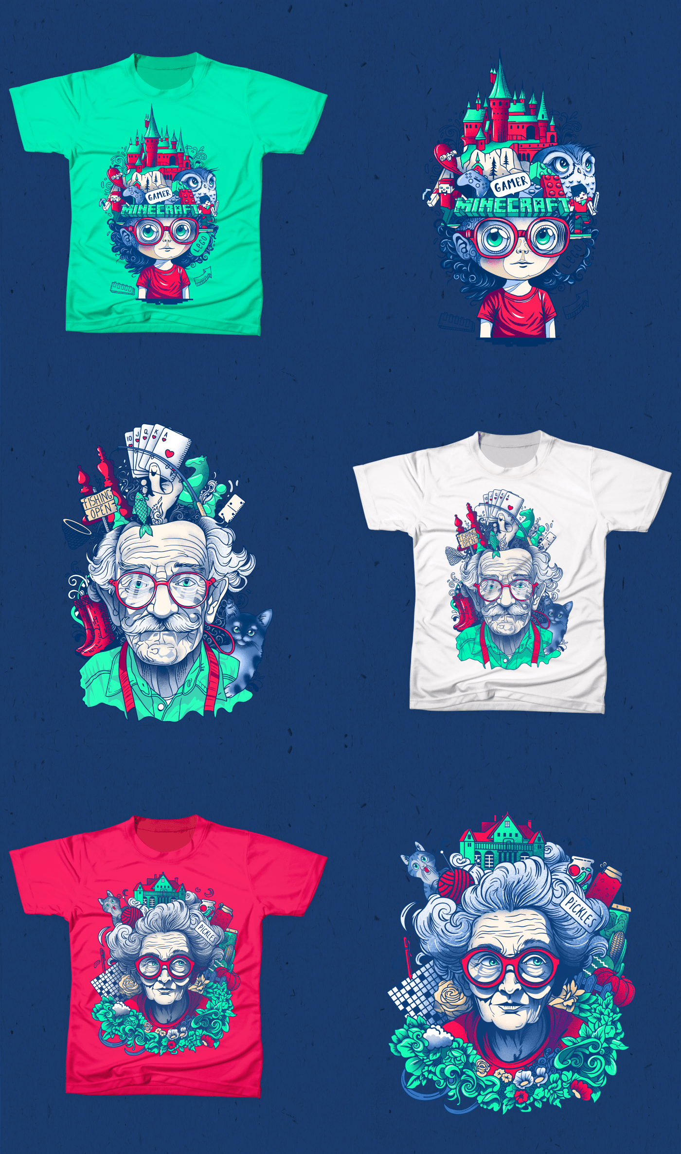 Doodle illustrations for t-shirts — Изображение №7 — Брендинг, Иллюстрация на Dprofile