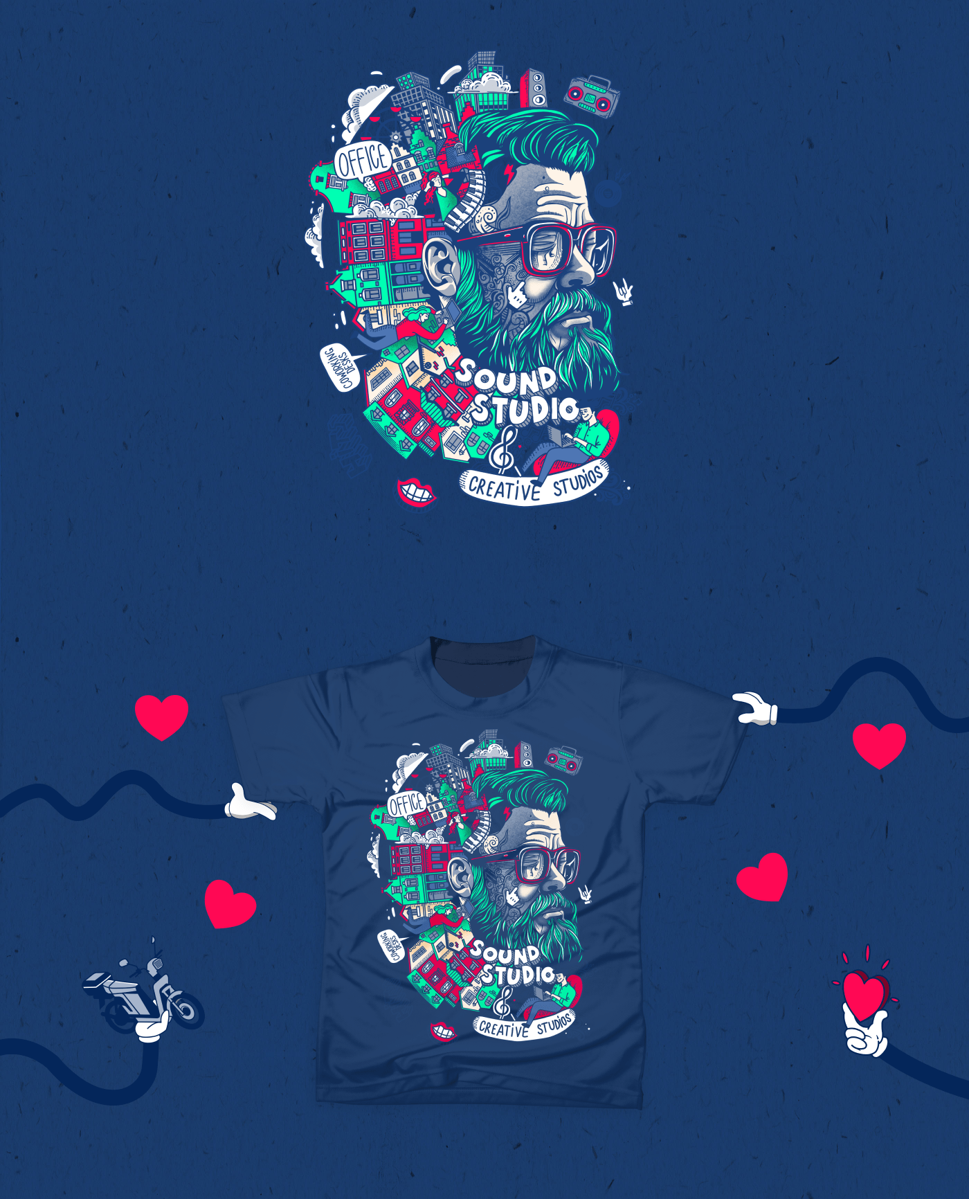 Doodle illustrations for t-shirts — Изображение №4 — Брендинг, Иллюстрация на Dprofile