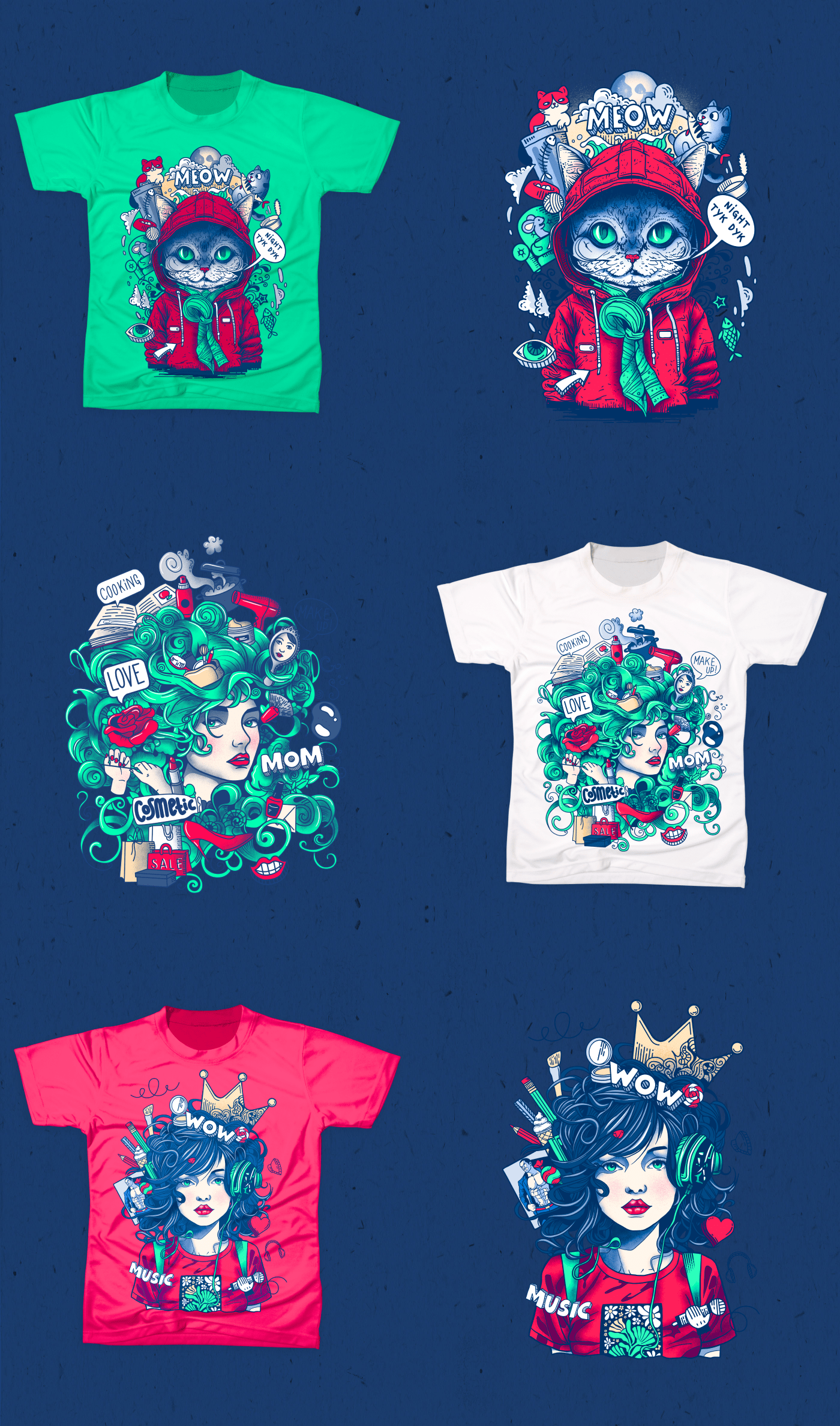 Doodle illustrations for t-shirts — Изображение №5 — Брендинг, Иллюстрация на Dprofile