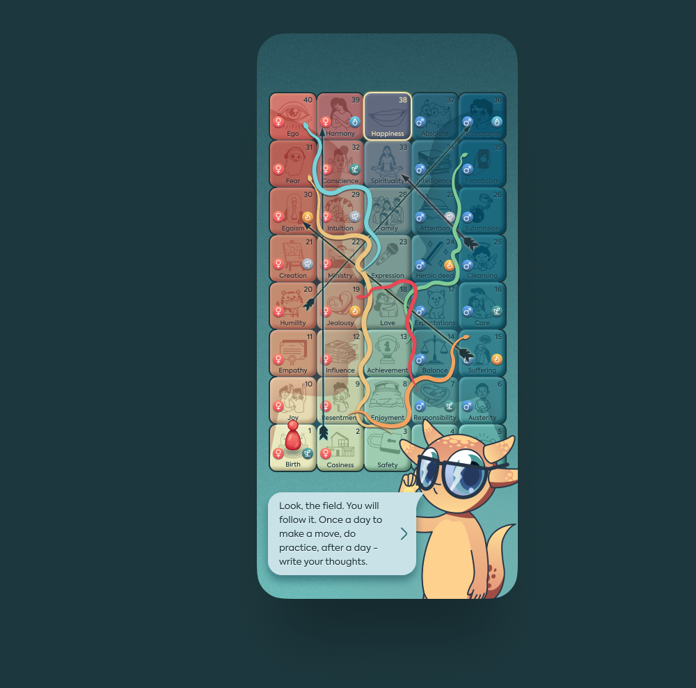 Ux/ui проектирование и иллюстраци игрового приложения Aleela — Изображение №4 — Интерфейсы, Иллюстрация на Dprofile
