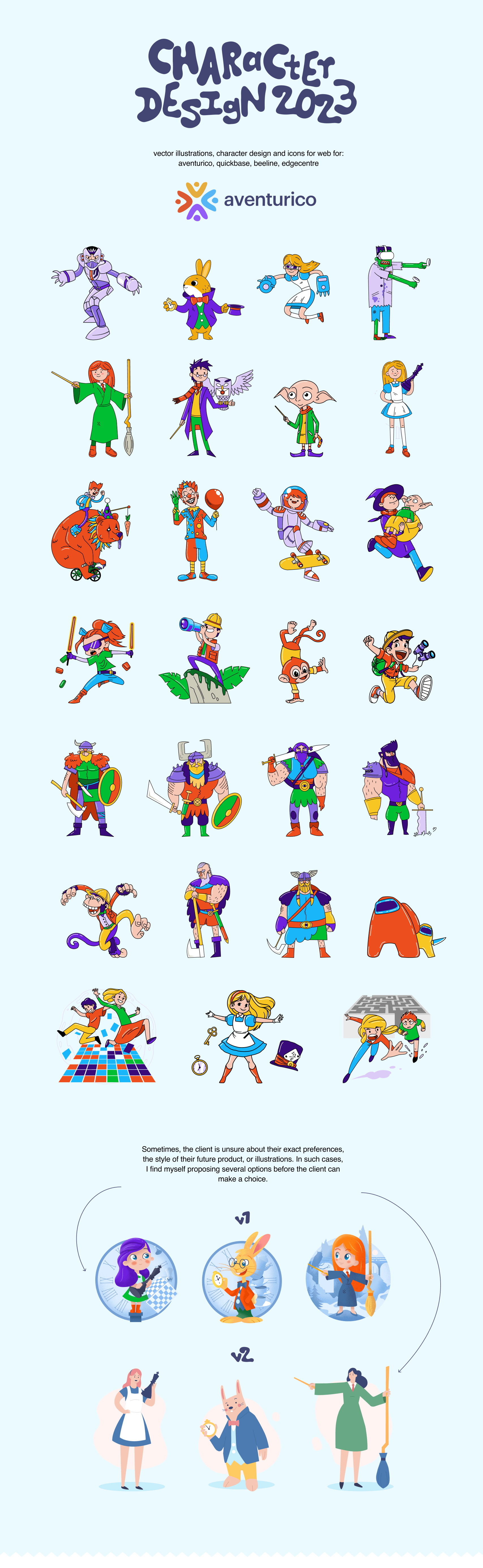 Vector illustrations and character design 2023 — Изображение №1 — Иллюстрация на Dprofile