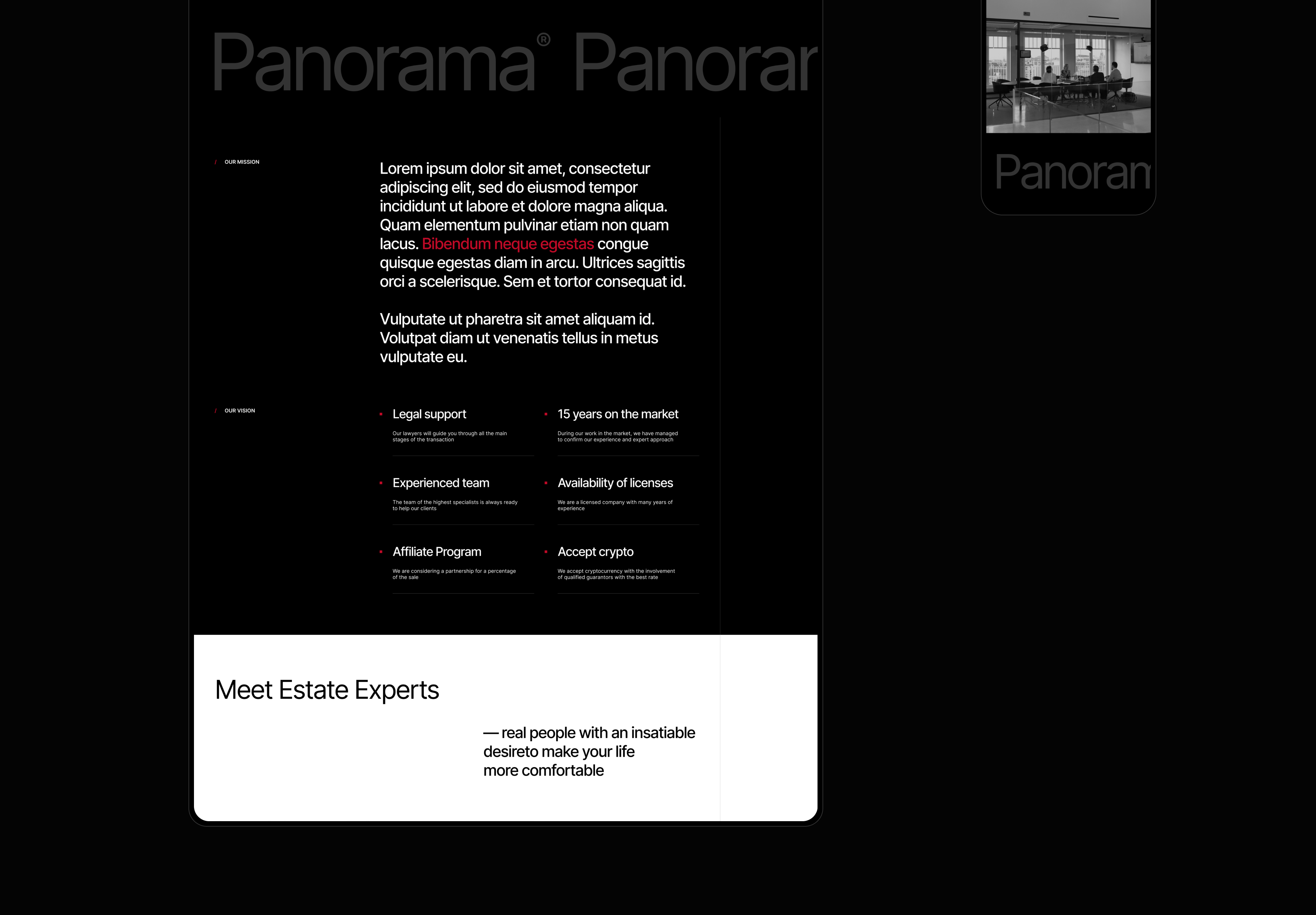 Panorama® Realty — Изображение №21 — Интерфейсы на Dprofile