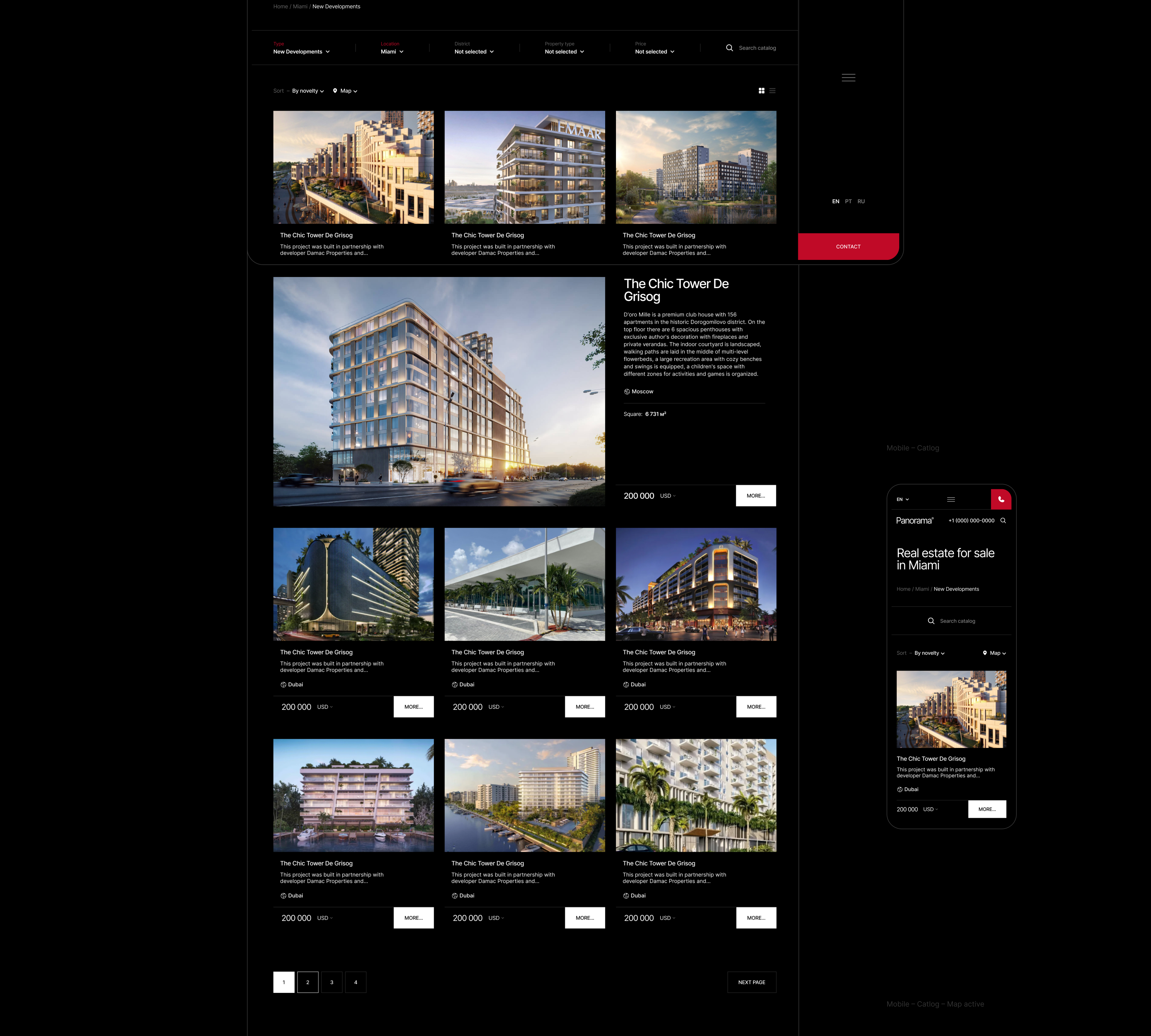 Panorama® Realty — Изображение №9 — Интерфейсы на Dprofile