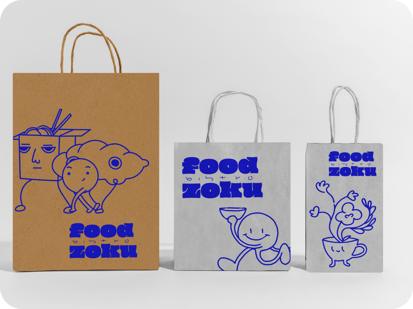 FOODZOKU pan-asian bistro identity — Изображение №9 — Интерфейсы, Иллюстрация на Dprofile