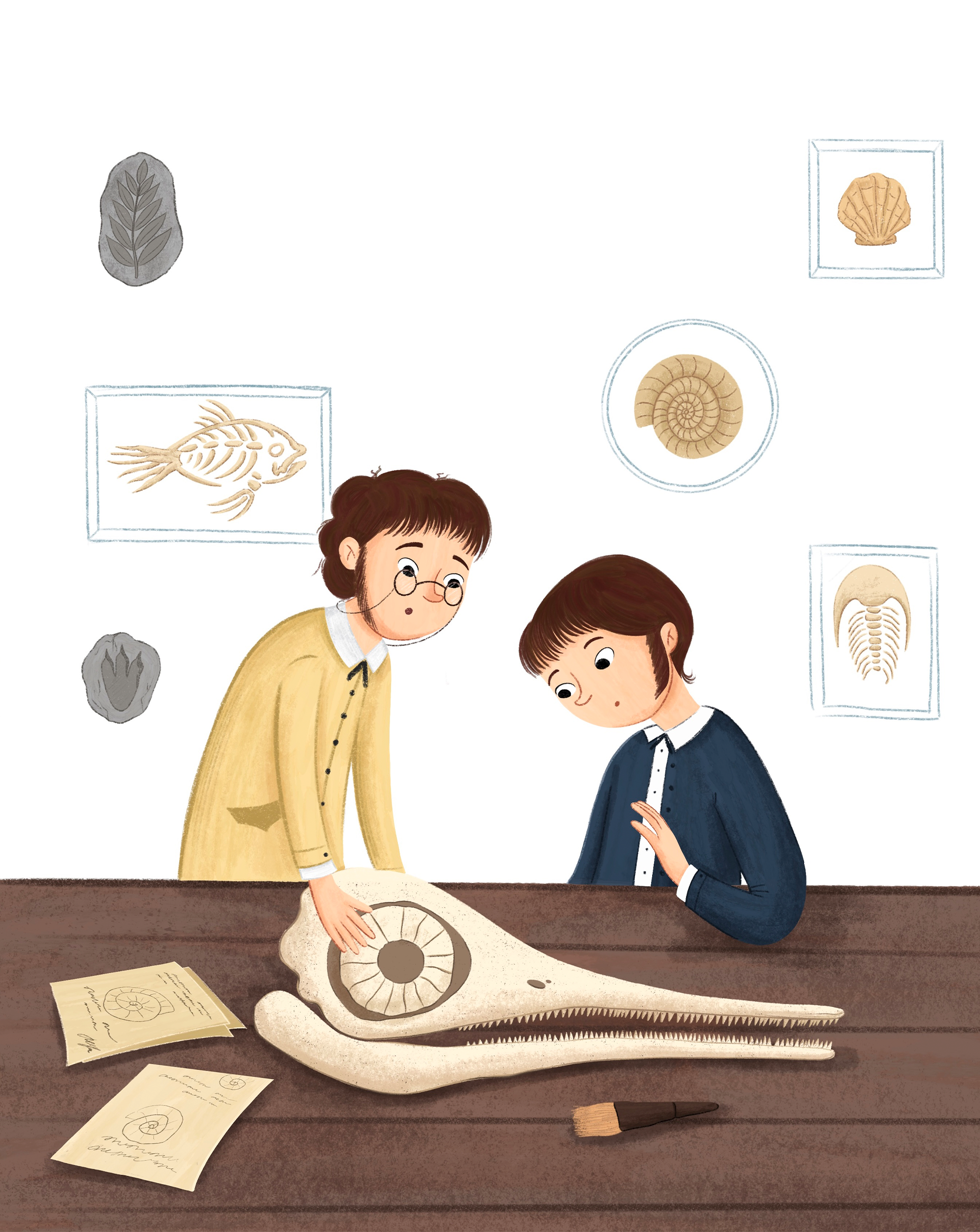 Mary Anning and the Story-Telling Rocks. Picture book — Изображение №18 — Иллюстрация на Dprofile