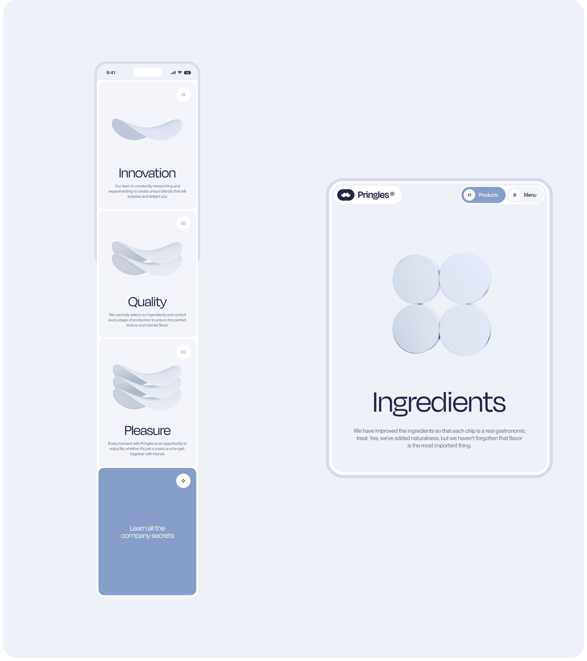 Pringles | Design concept web & branding — Изображение №2 — Интерфейсы, Брендинг на Dprofile