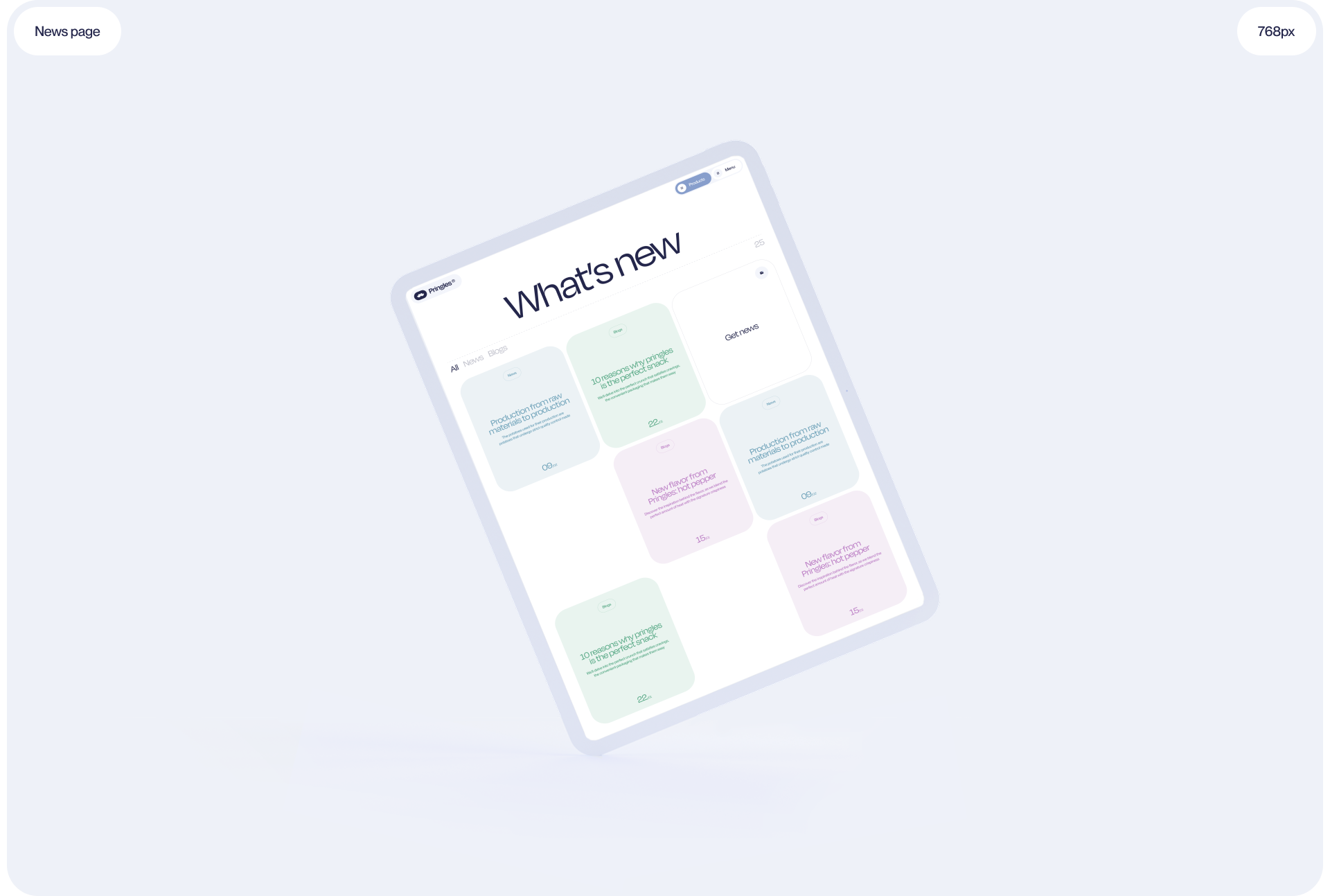 Pringles | Design concept web & branding — Изображение №9 — Интерфейсы, Брендинг на Dprofile