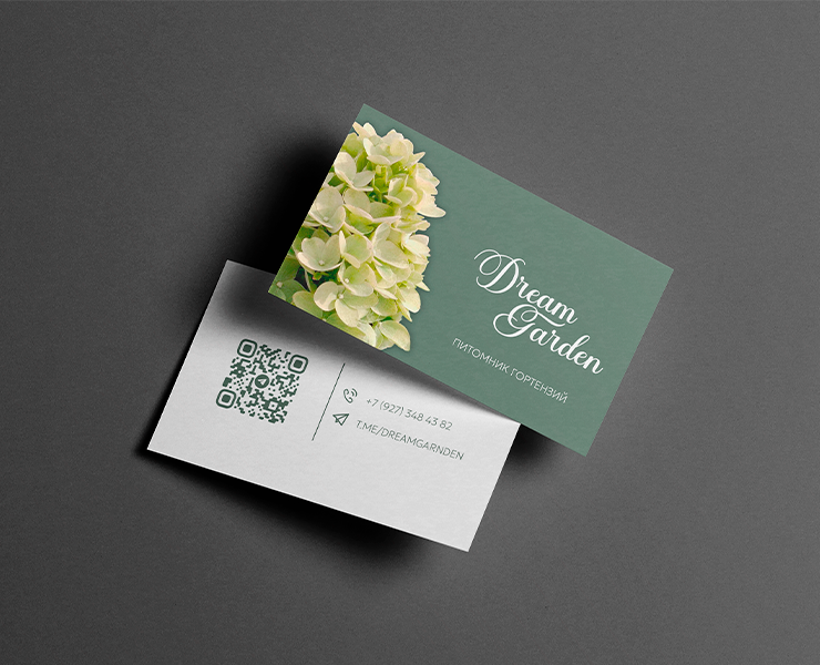 Business card design for «‎Dream garden»‎ — Брендинг на Dprofile