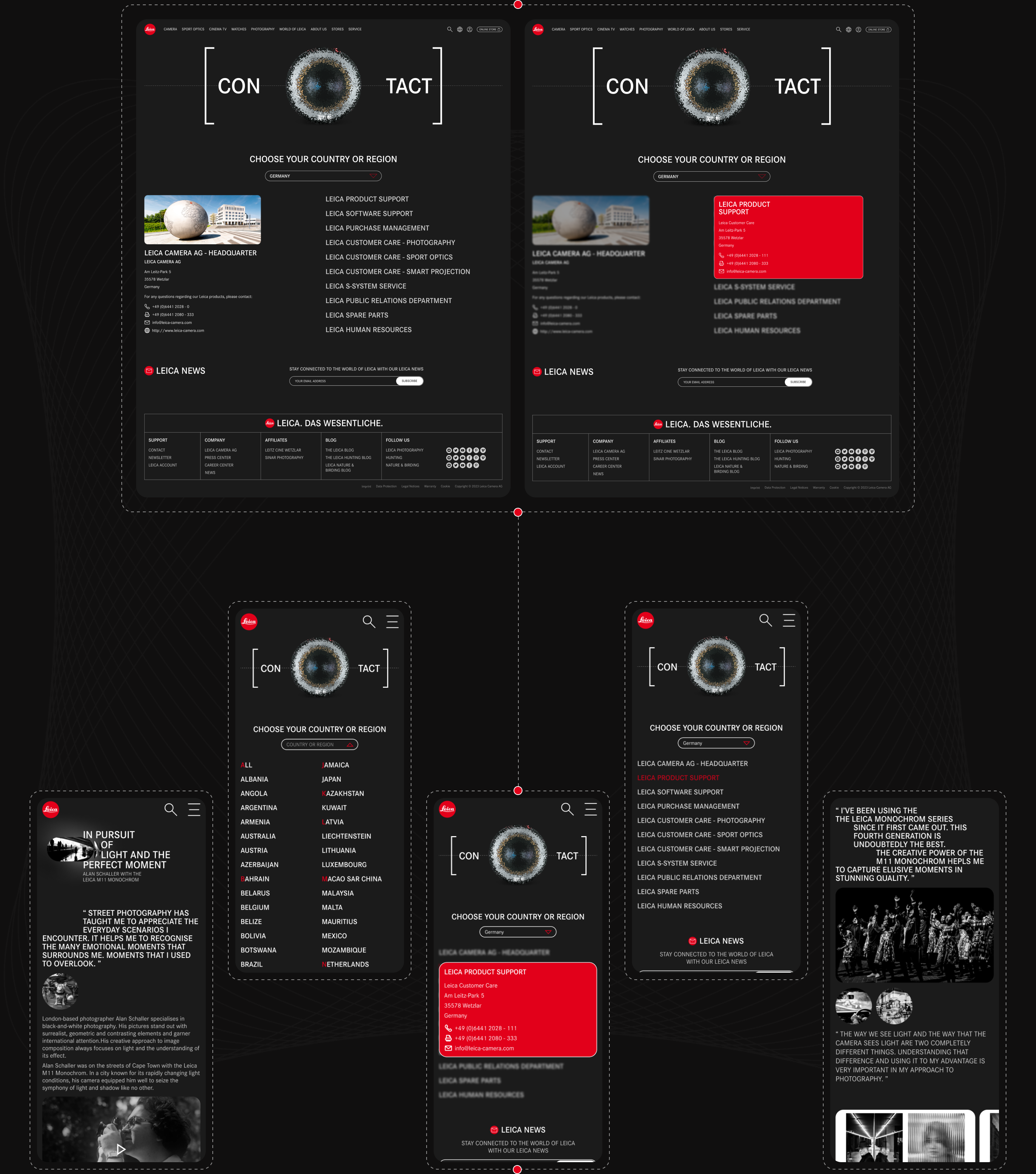 Leica Camera AG | Corporate Website | Redesign — Изображение №8 — Графика, Интерфейсы на Dprofile