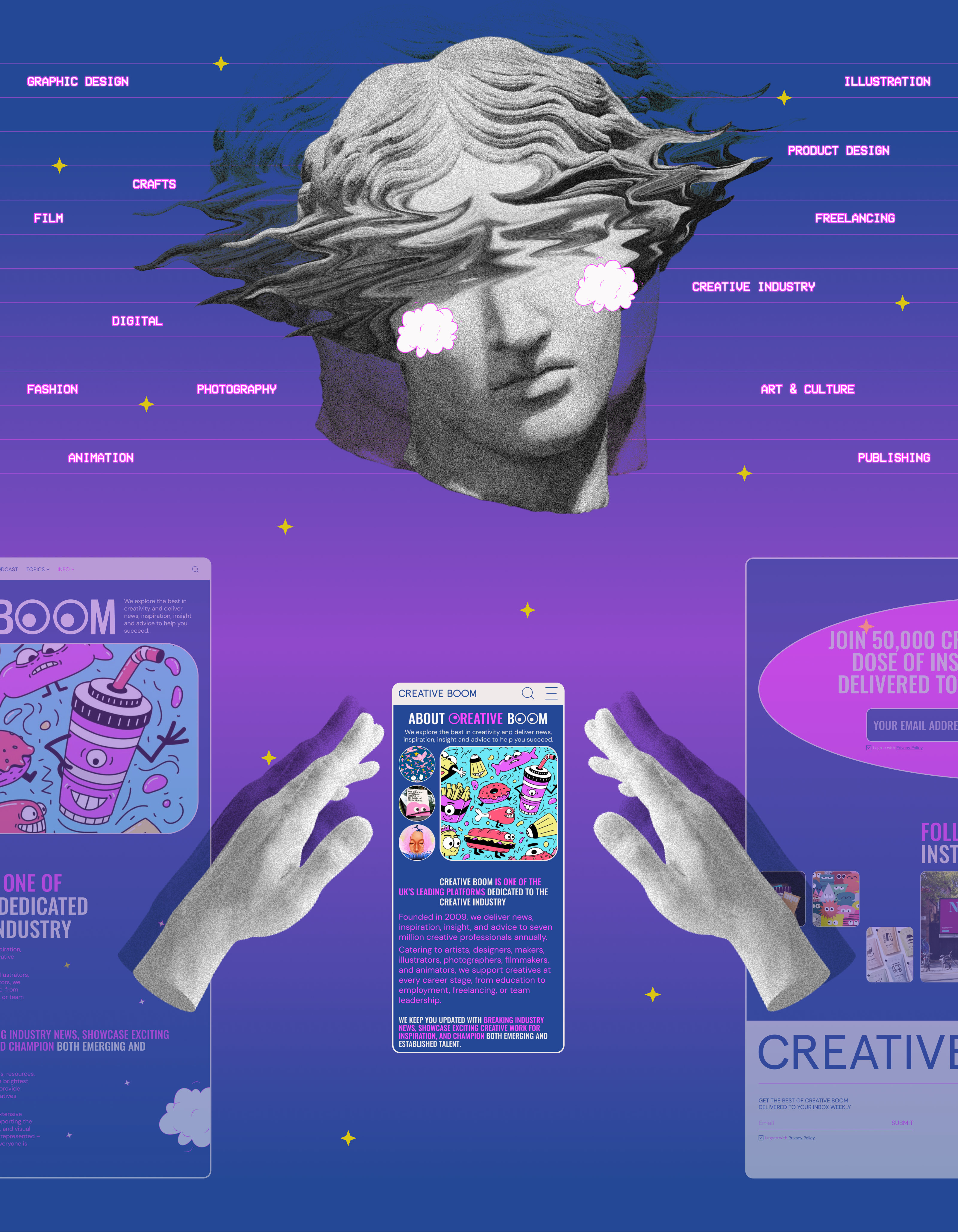 Creative Boom | Redesign concept — Изображение №6 — Графика, Интерфейсы на Dprofile