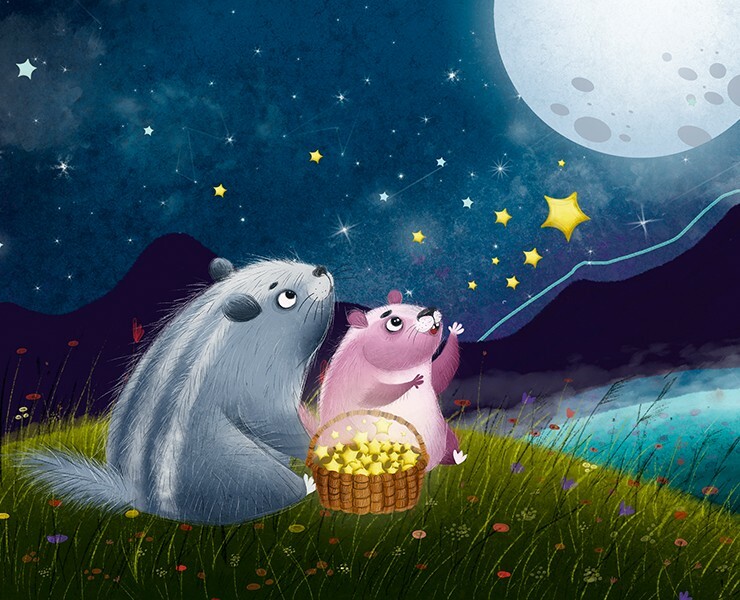 Board game "Starfall" — Иллюстрация, Графика на Dprofile