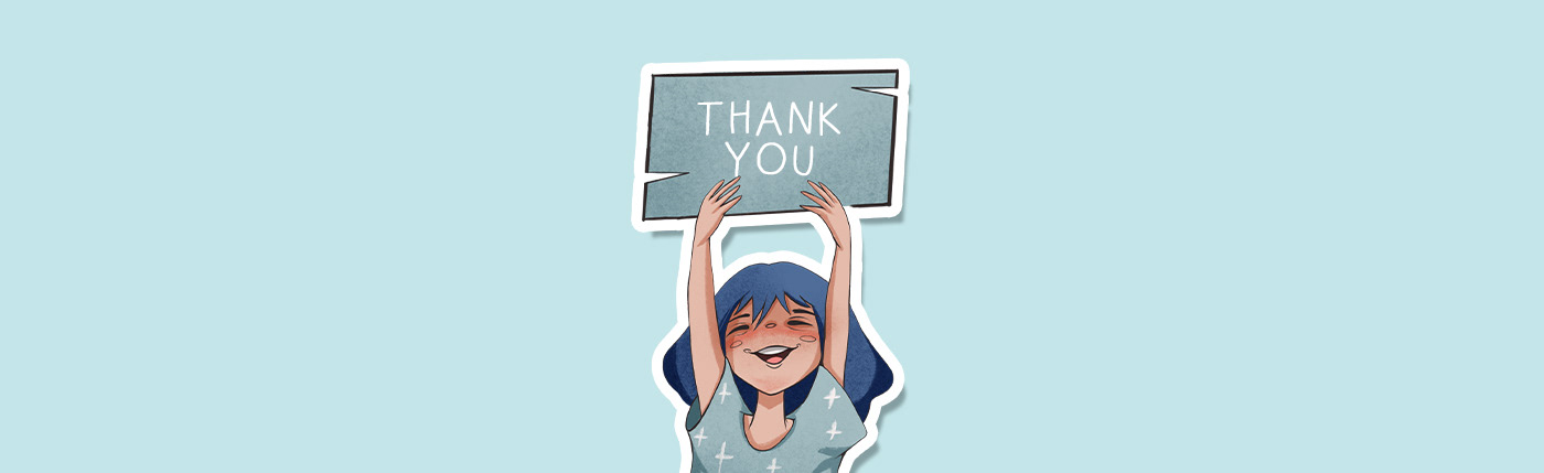 Blue Hair Girl. Stickers for Telegram. Illustration — Изображение №6 — Иллюстрация на Dprofile