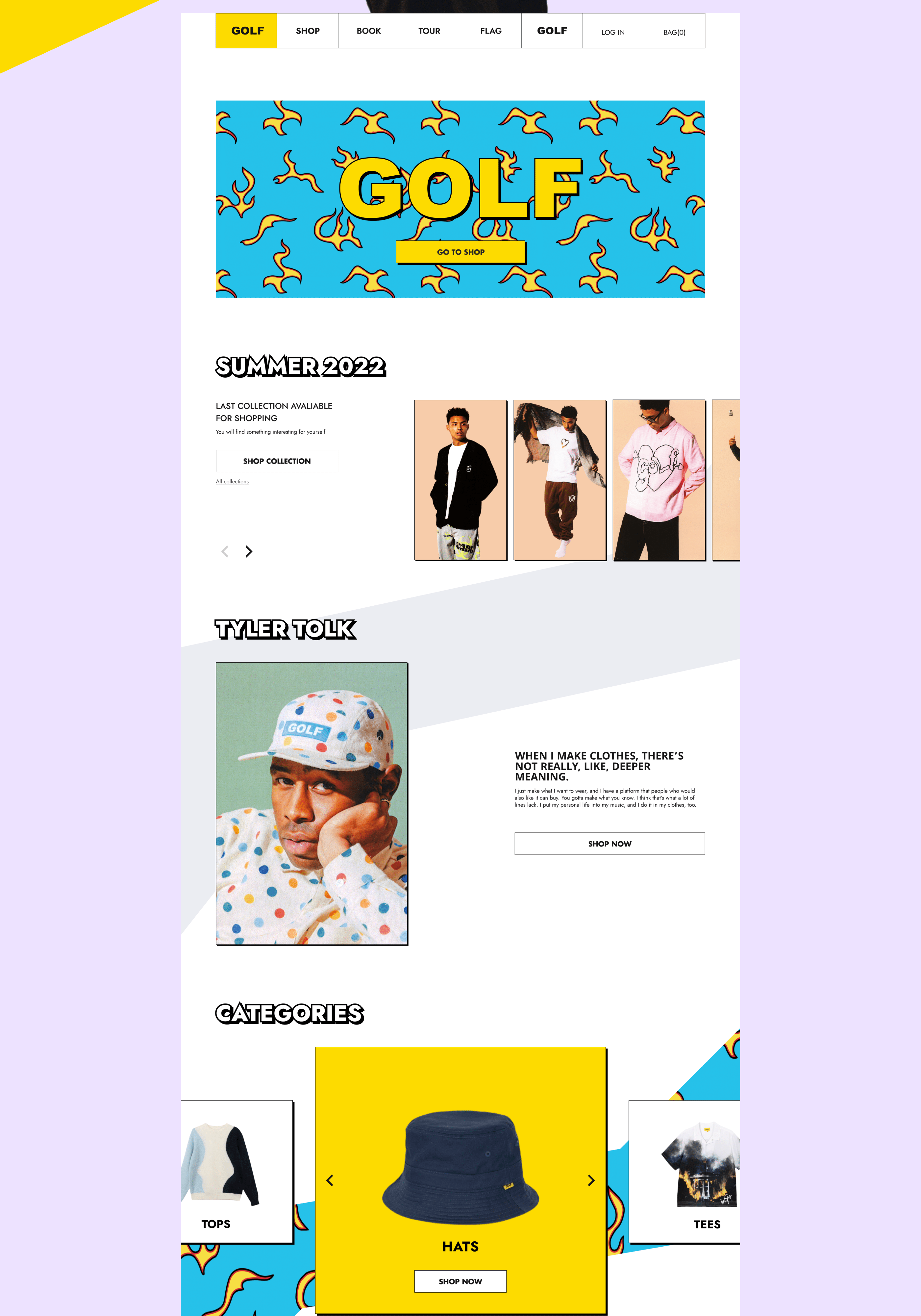 GOLF — Redesign Concept — Изображение №3 — Интерфейсы, Анимация на Dprofile