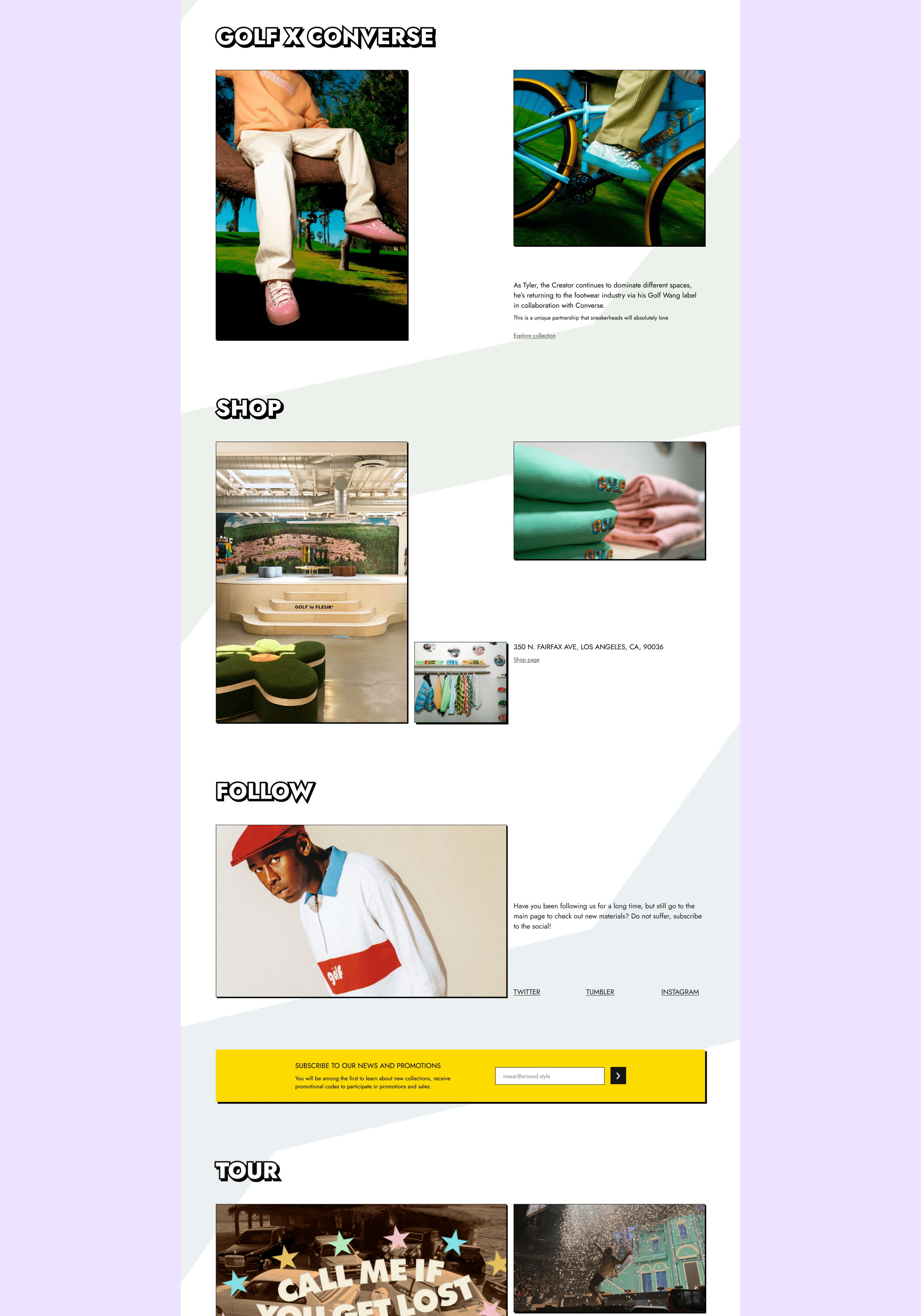 GOLF — Redesign Concept — Изображение №5 — Интерфейсы, Анимация на Dprofile