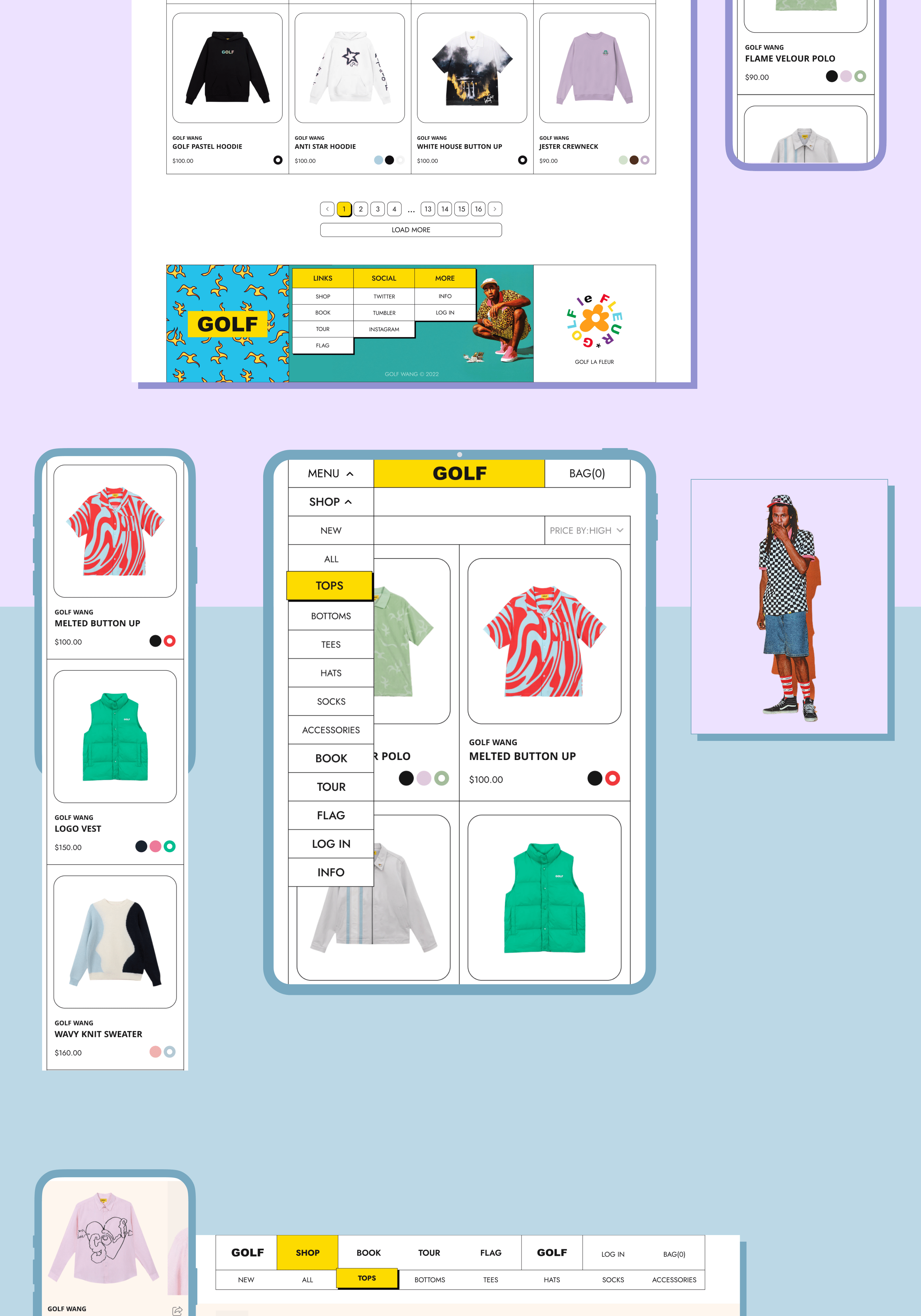 GOLF — Redesign Concept — Изображение №7 — Интерфейсы, Анимация на Dprofile