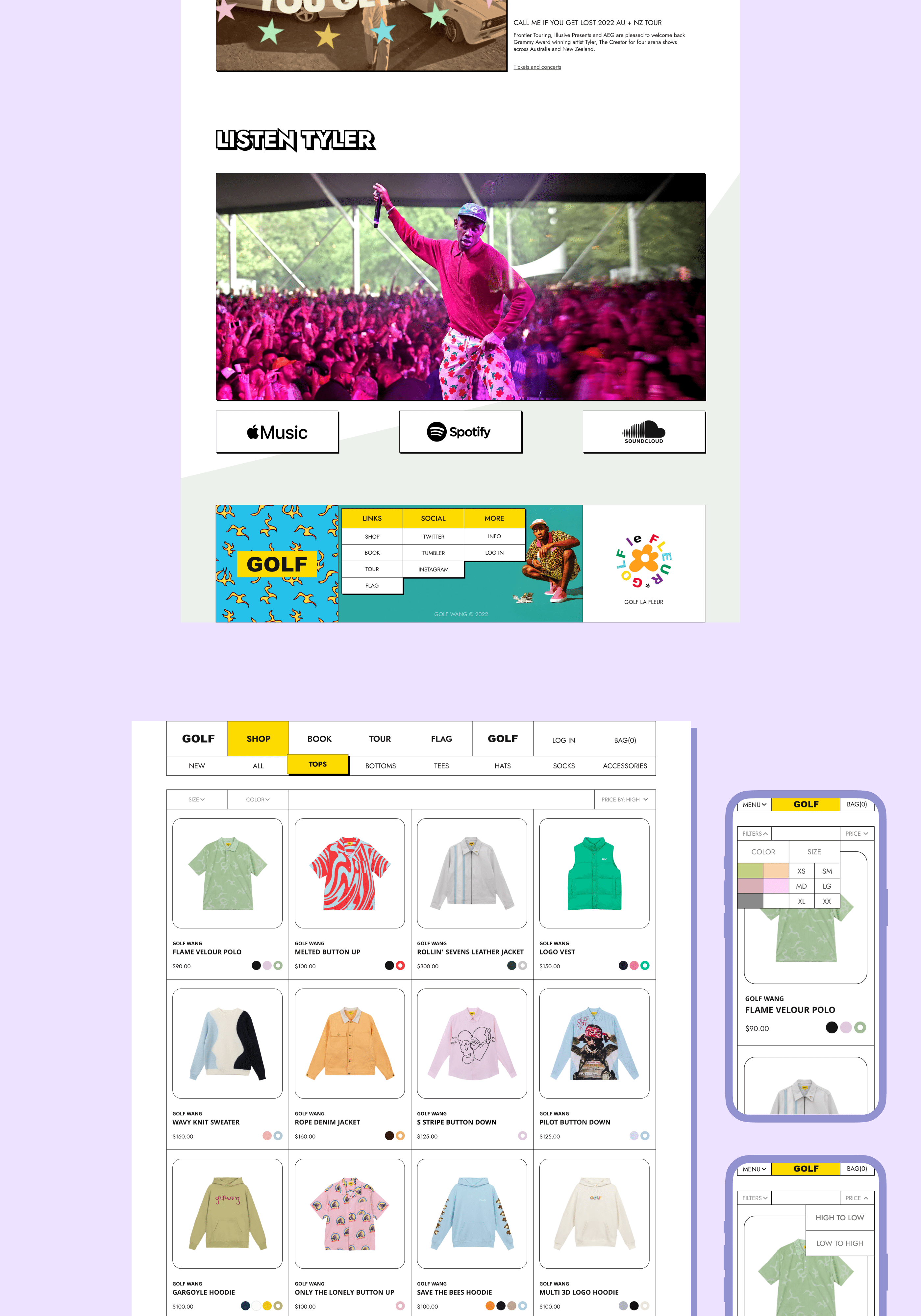 GOLF — Redesign Concept — Изображение №6 — Интерфейсы, Анимация на Dprofile