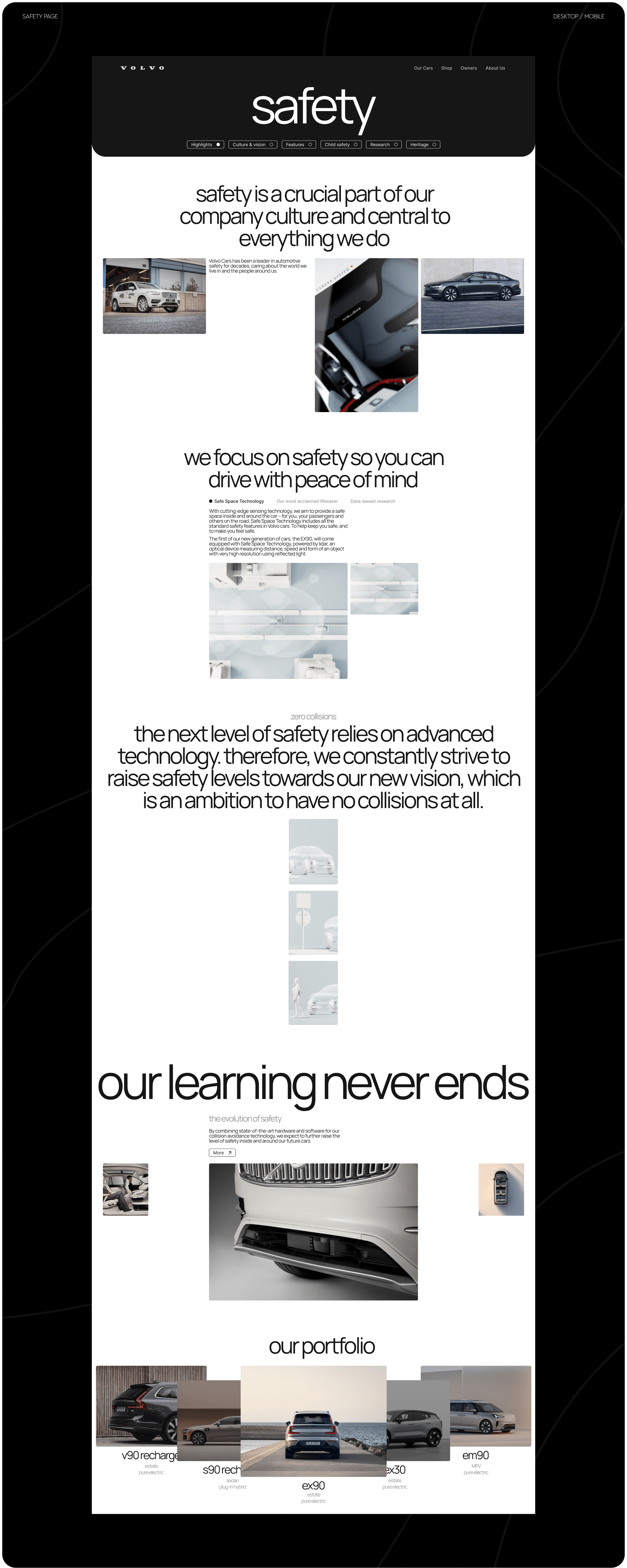 VOLVO CARS — Corporate website — Изображение №9 — Интерфейсы, Анимация на Dprofile