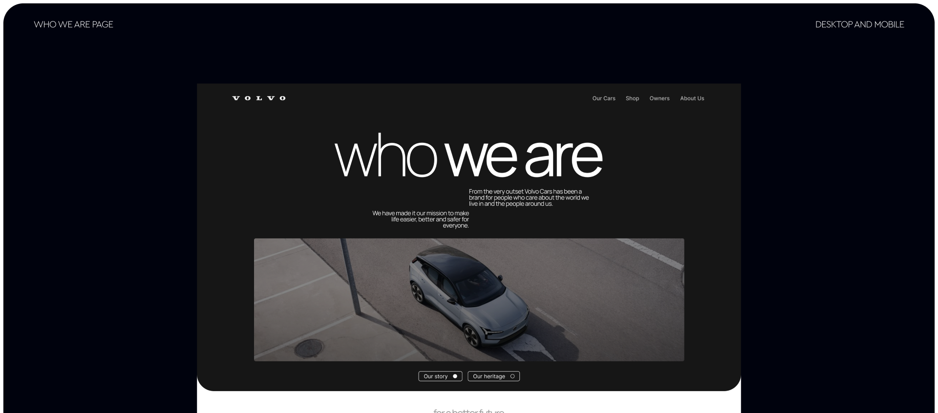 VOLVO CARS — Corporate website — Изображение №2 — Интерфейсы, Анимация на Dprofile