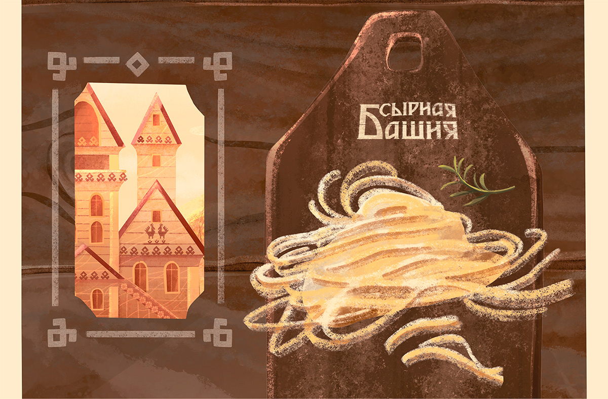 Иллюстрации для упаковки сыра — Изображение №7 — Иллюстрация, Графика на Dprofile
