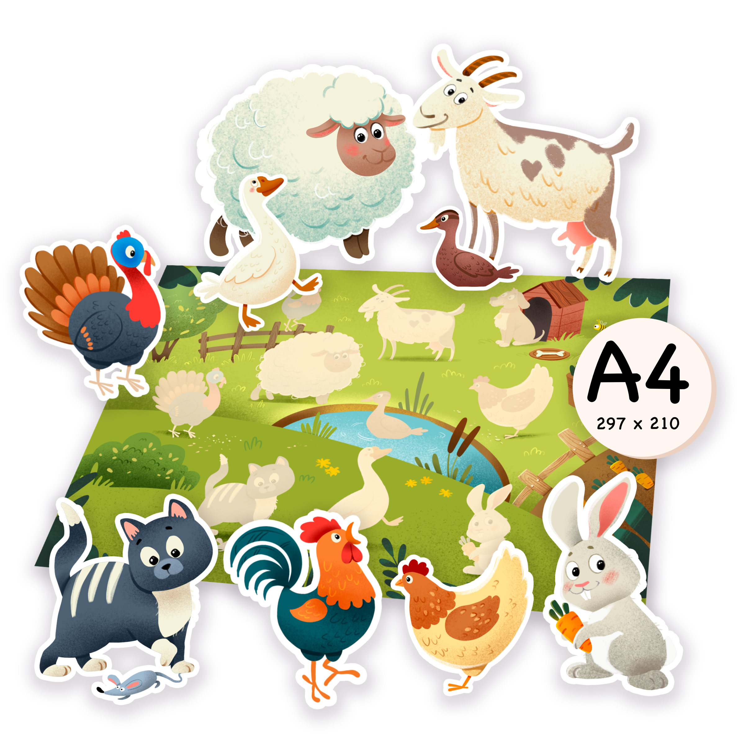 Игра на липучках "Найди тень" — Изображение №6 — Иллюстрация на Dprofile